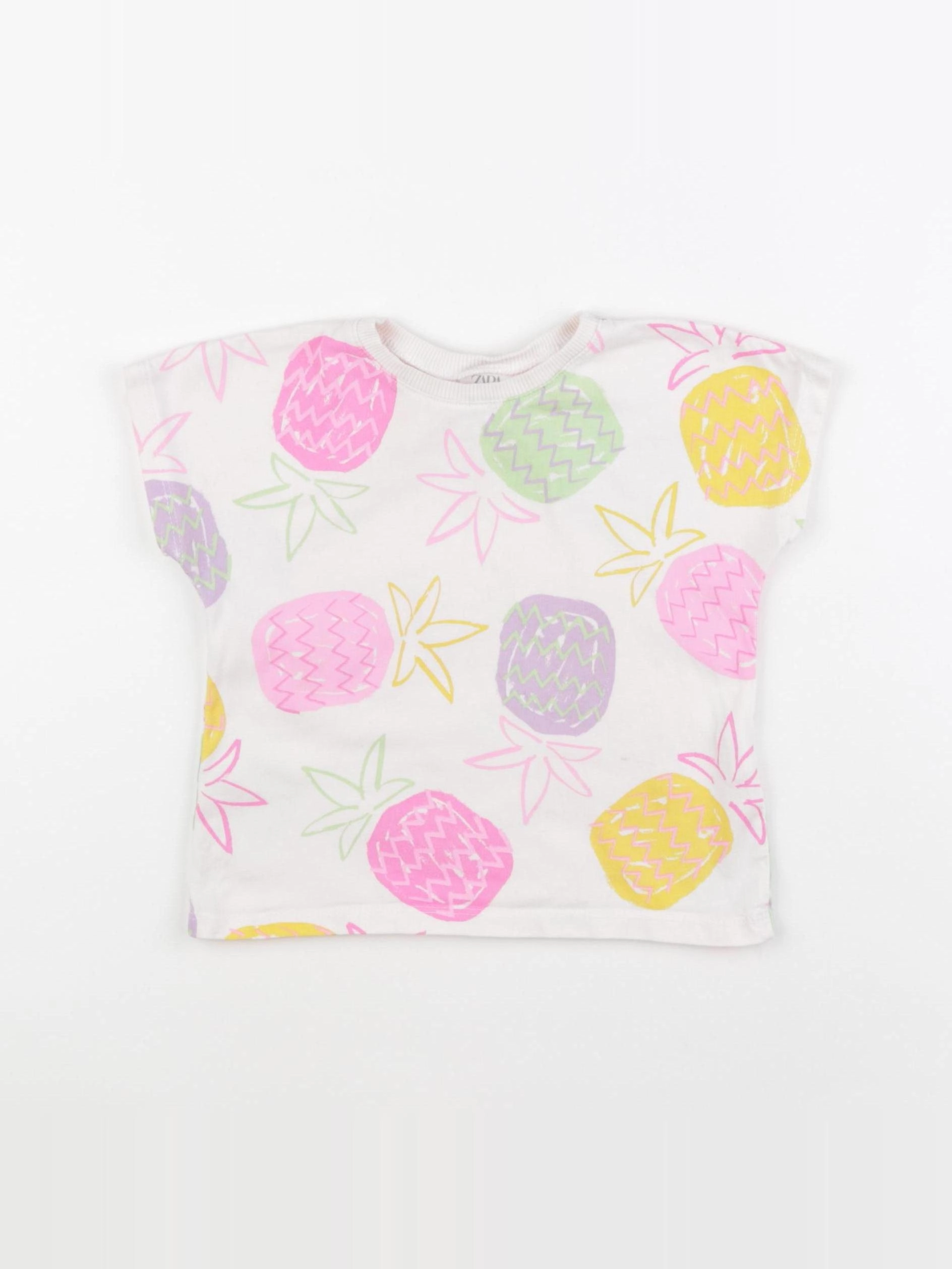 Zara - tee-shirt rose - 18/24 mois