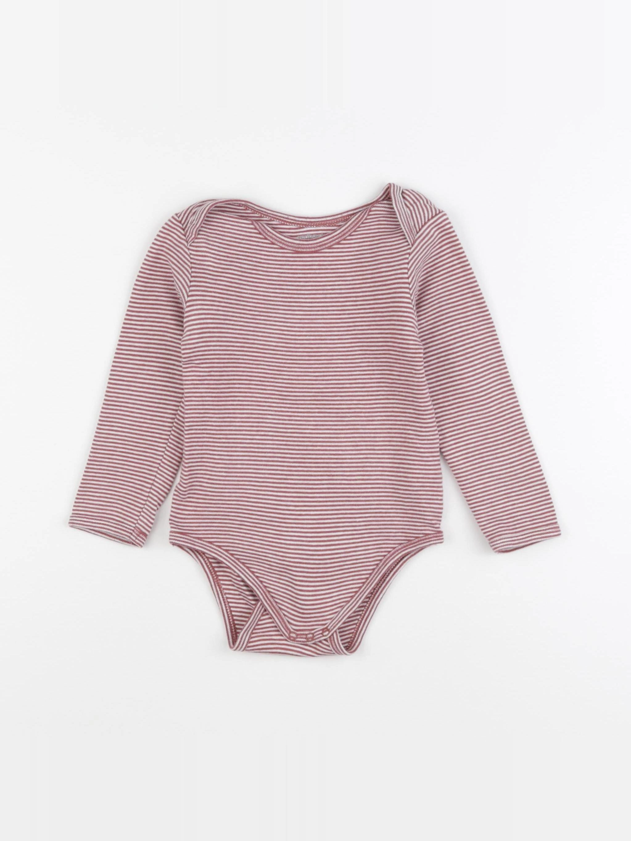 Vertbaudet - body blanc, rouge - 36 mois