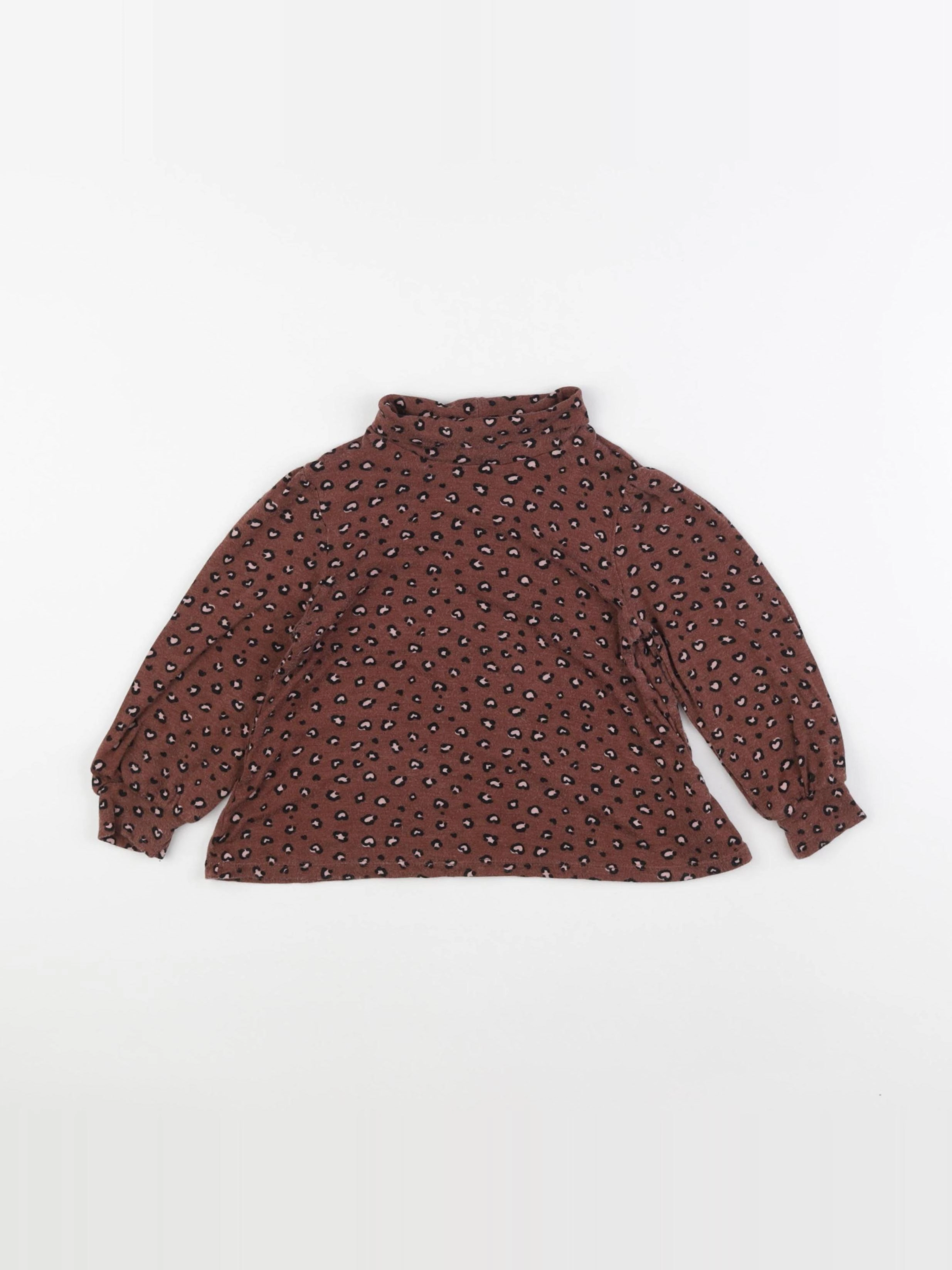 Vertbaudet - tee-shirt marron - 6 ans