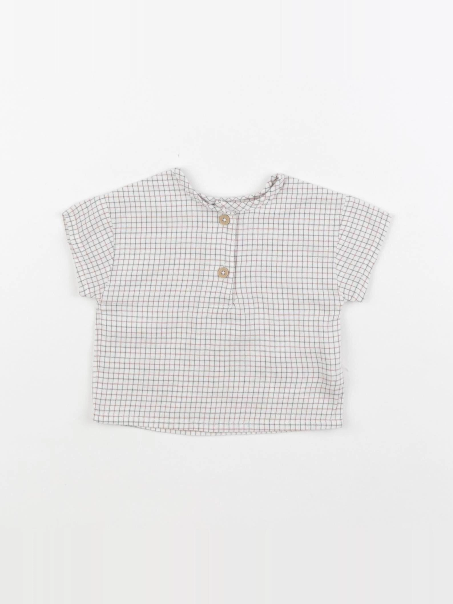 Vertbaudet - chemise beige - 1 mois