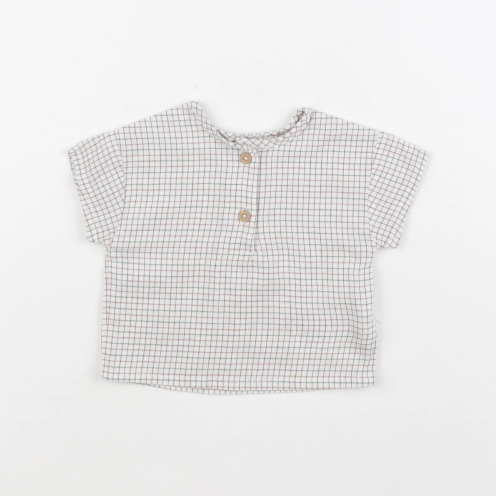 Vertbaudet - chemise beige - 1 mois