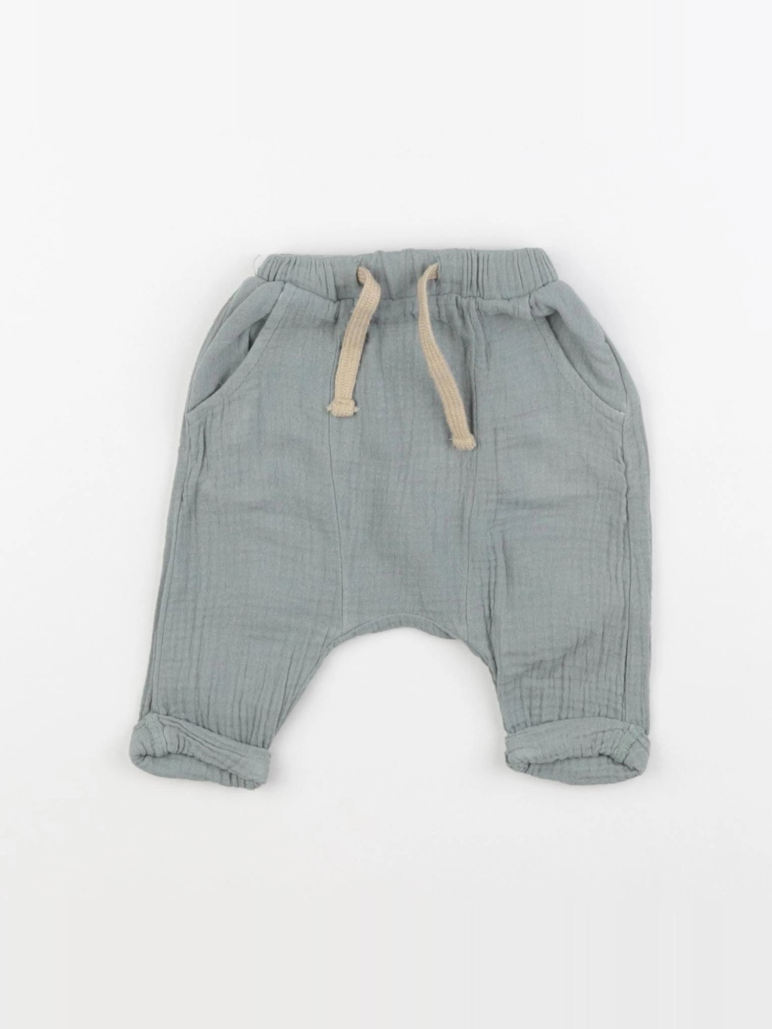 Vertbaudet - pantalon vert - 1 mois