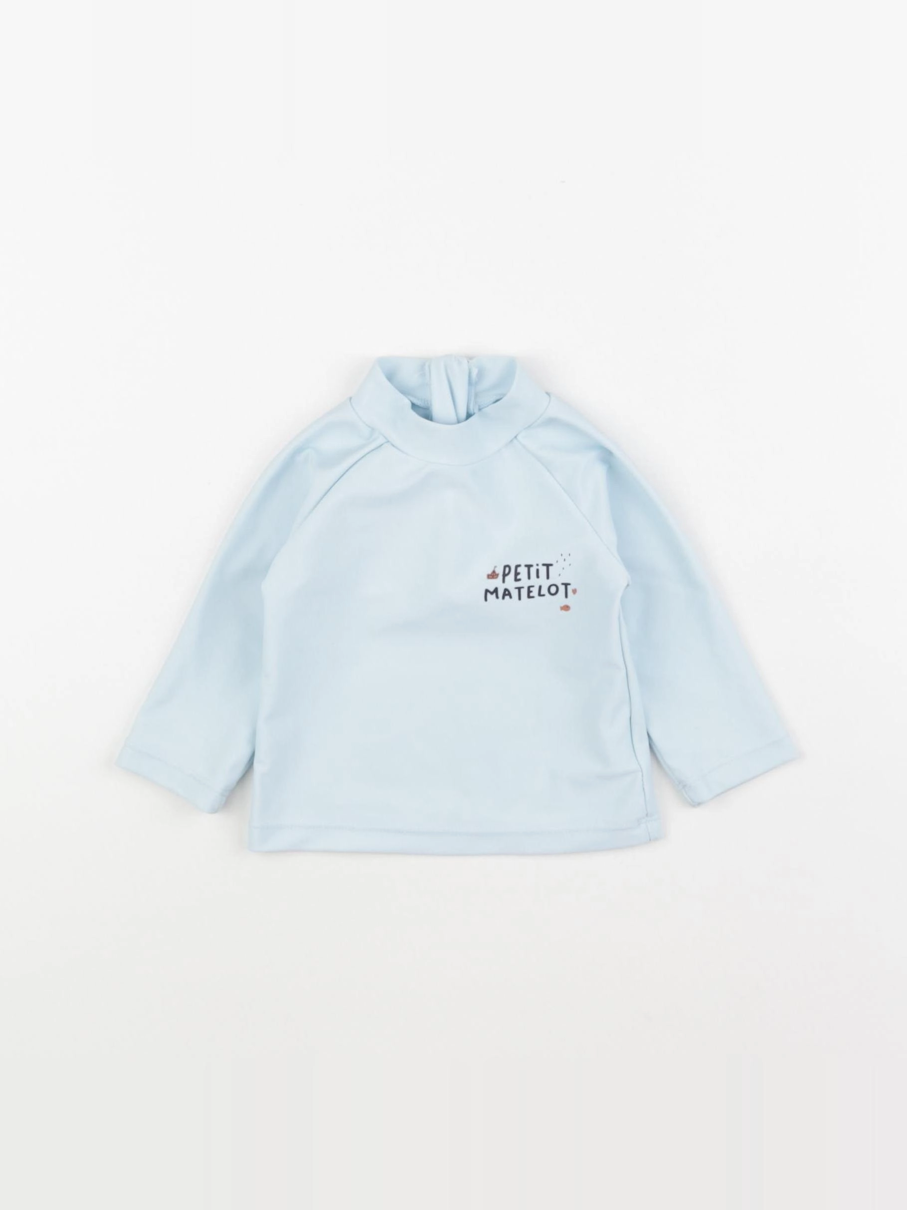 Vertbaudet - tee-shirt de bain bleu - 3 mois