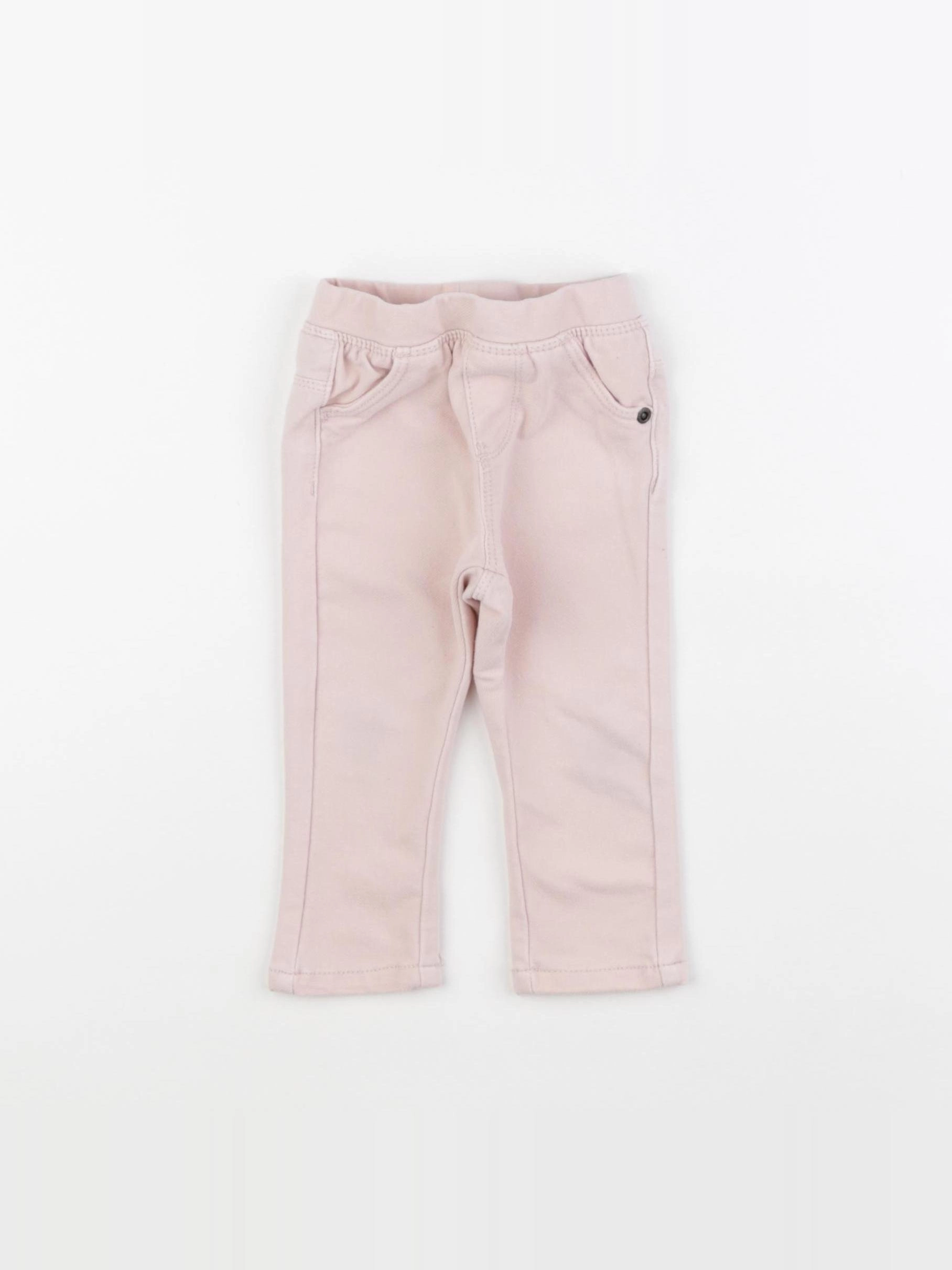 Vertbaudet - jegging rose - 12 mois