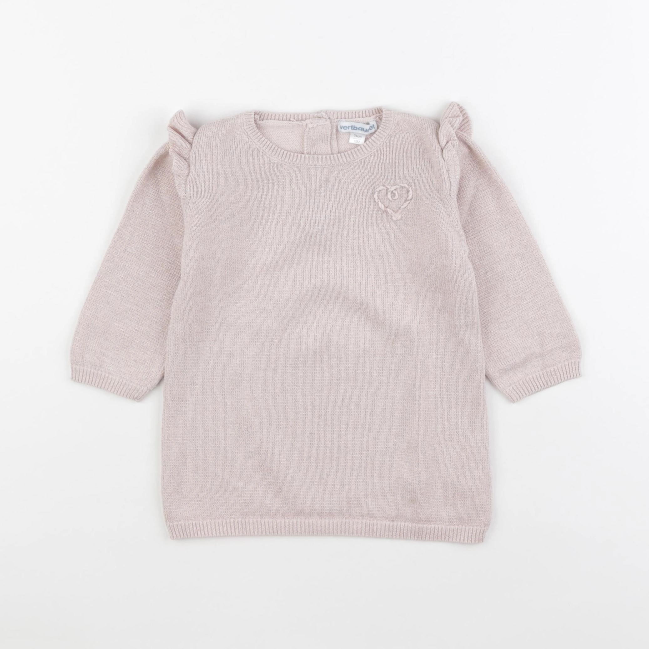 Vertbaudet - robe rose - 12 mois