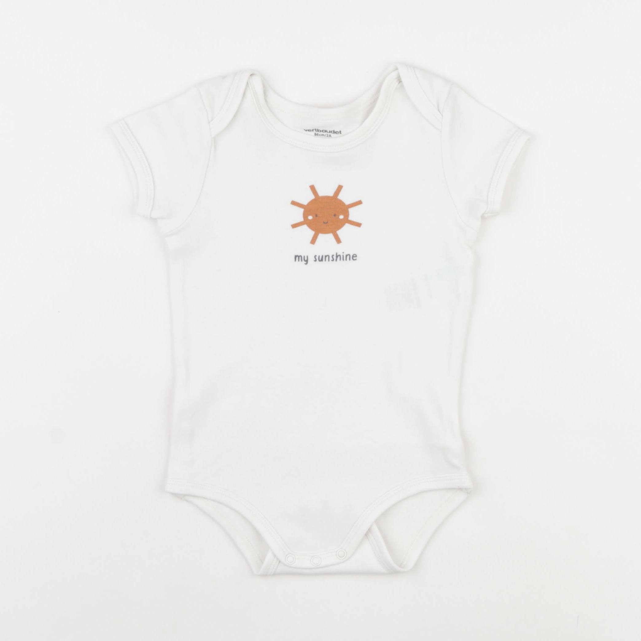 Vertbaudet - body blanc - 2 ans