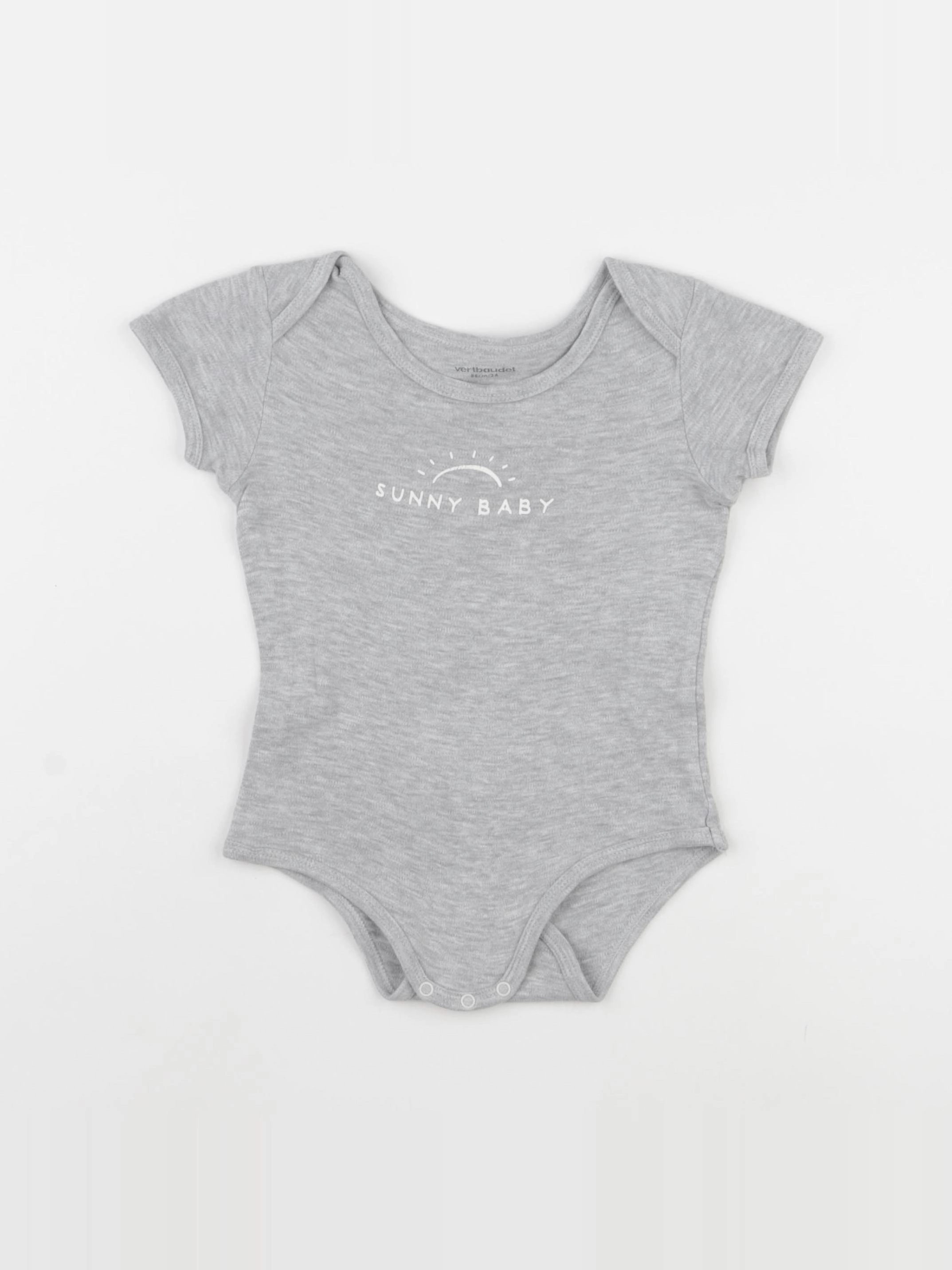 Vertbaudet - body gris - 2 ans