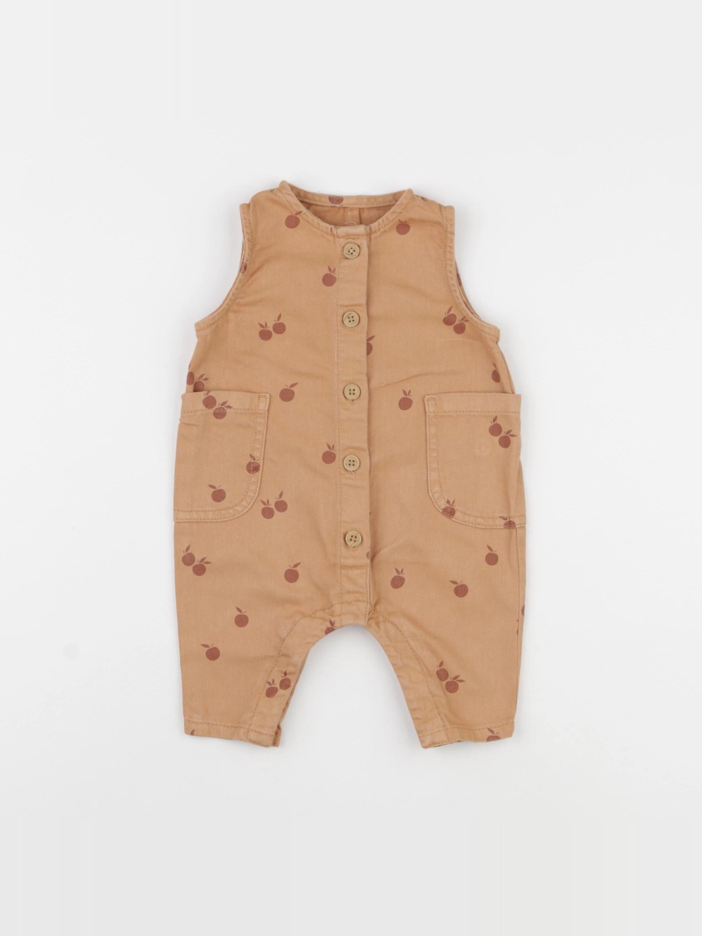 Vertbaudet - combinaison marron - 3 mois