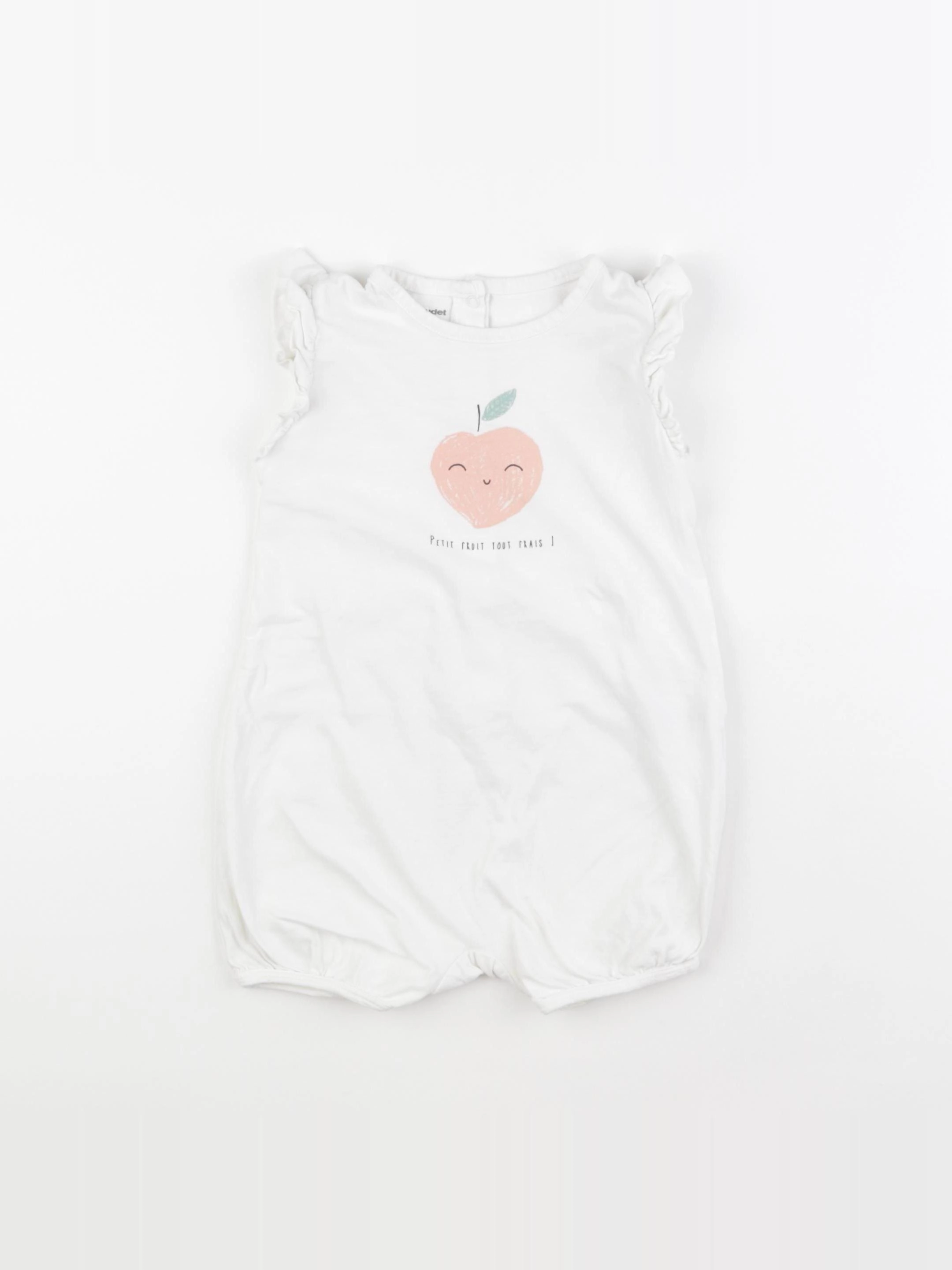 Vertbaudet - pyjama coton blanc - 2 ans