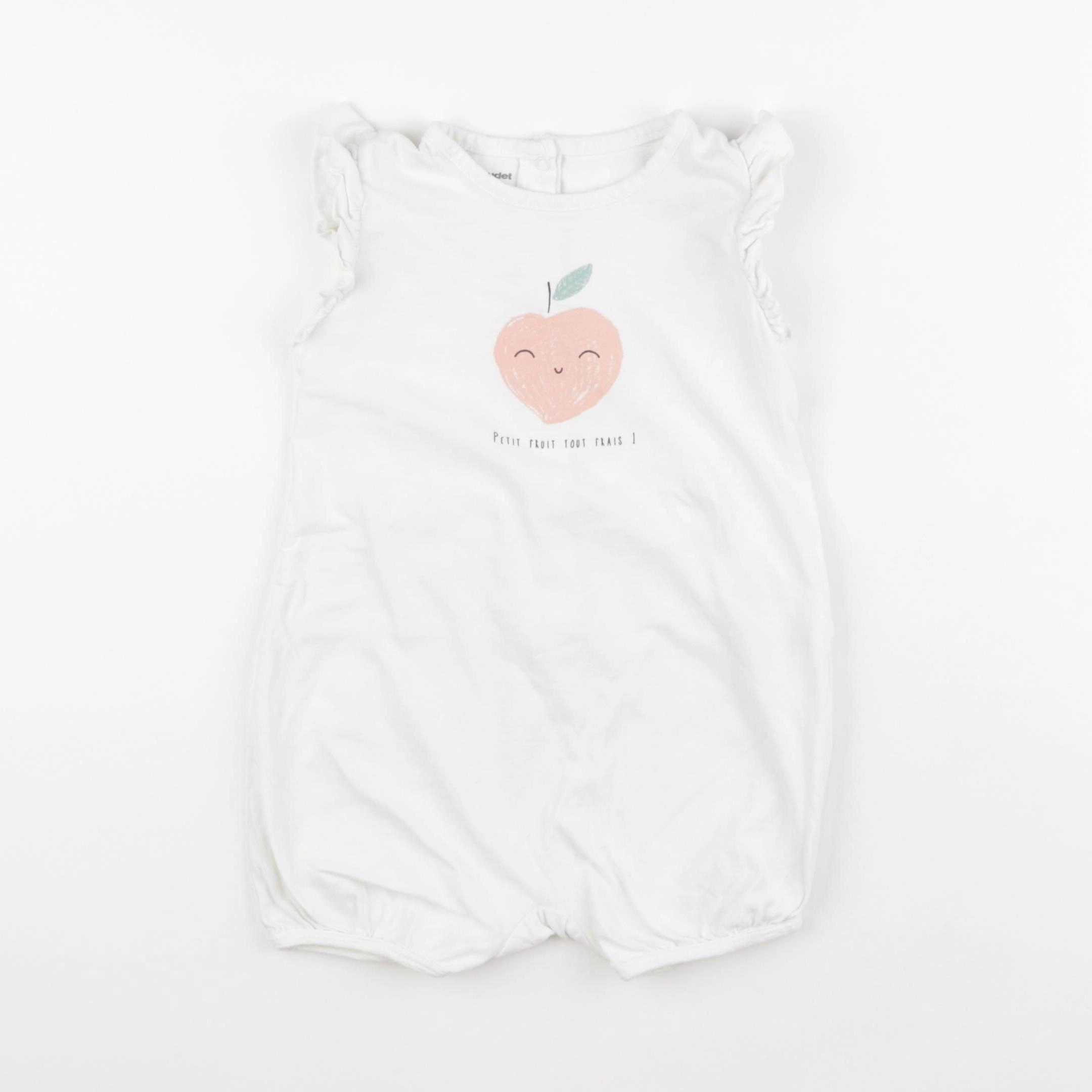 Vertbaudet - pyjama coton blanc - 2 ans