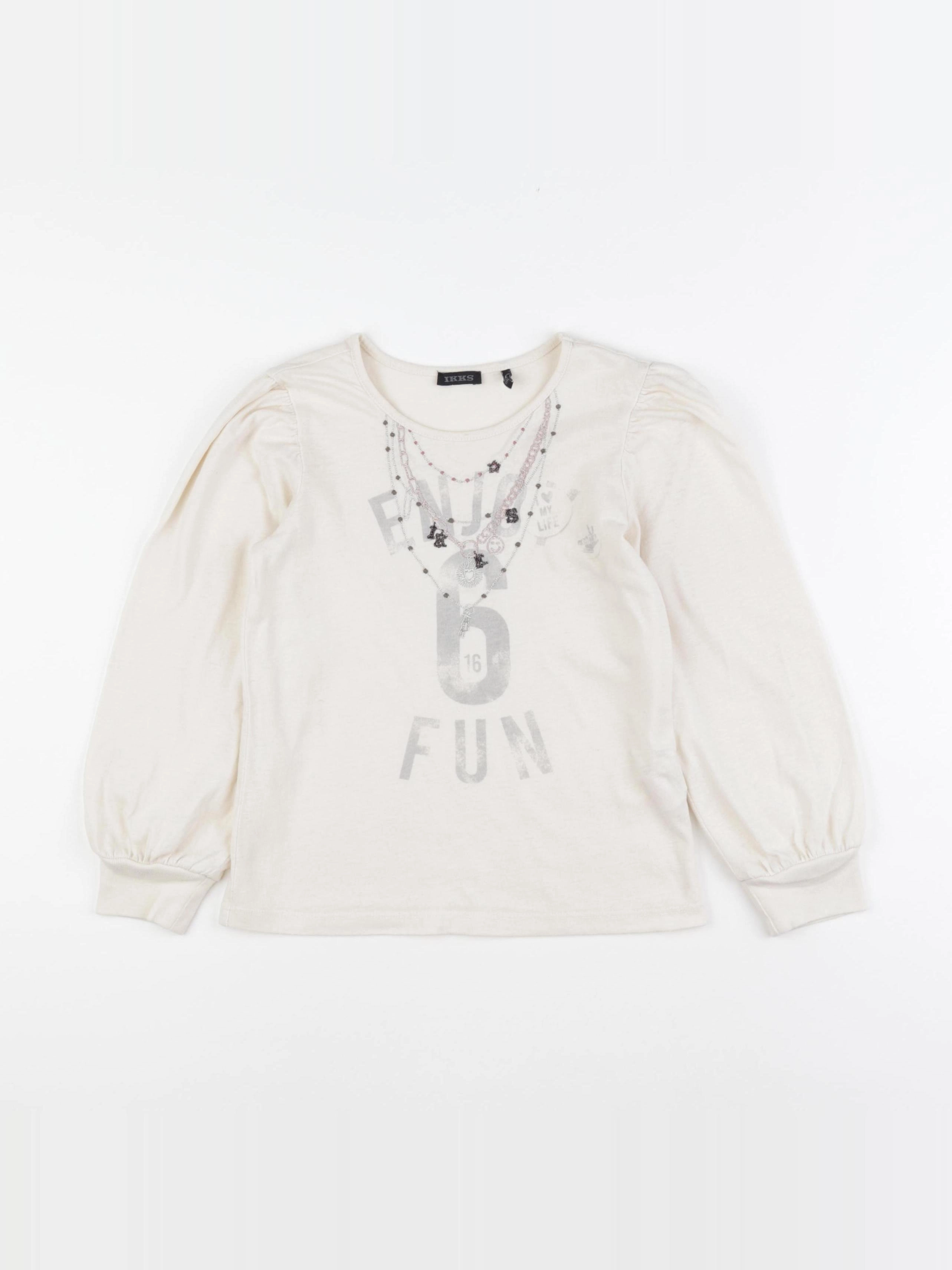 IKKS - tee-shirt beige - 6 ans