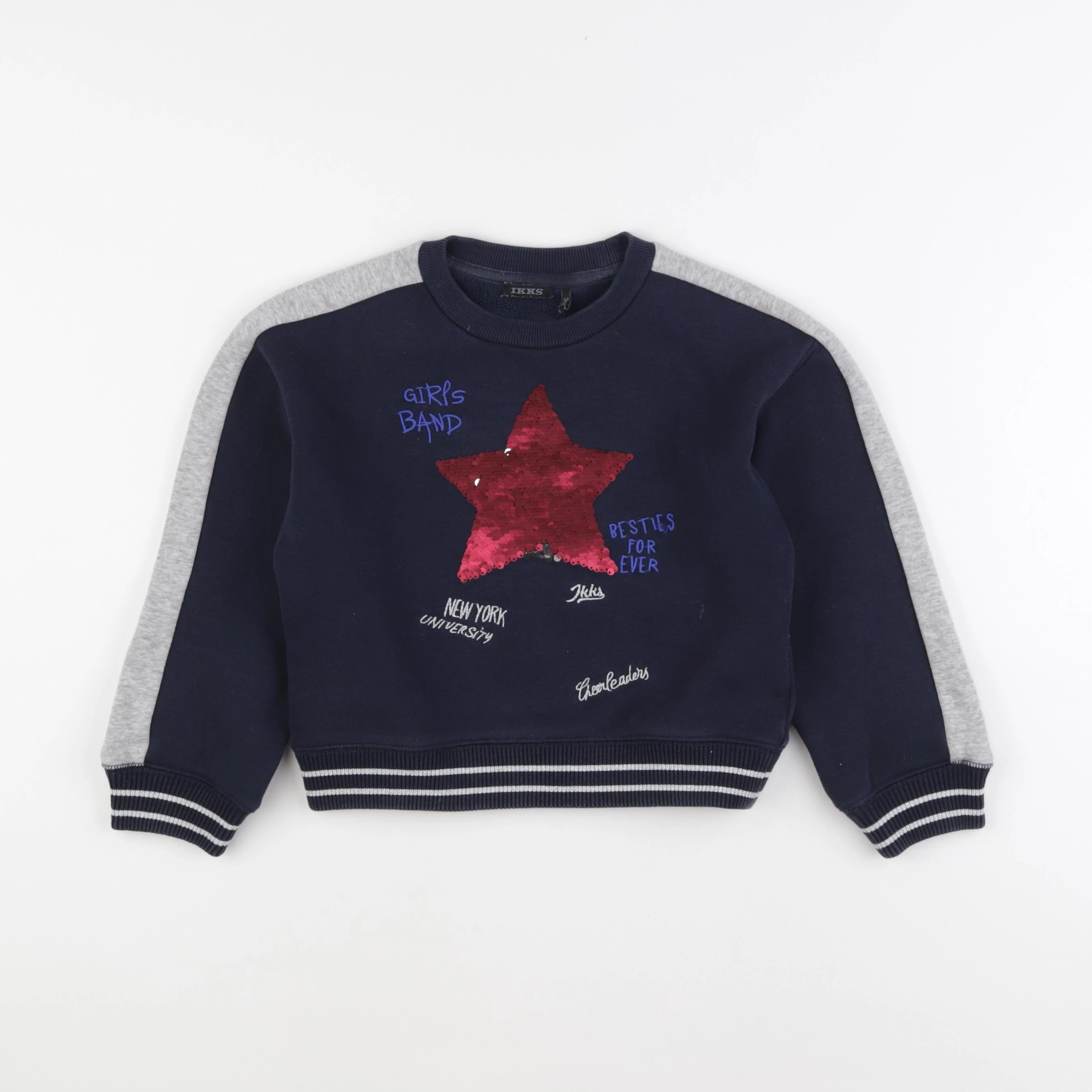 IKKS - sweat bleu - 6 ans