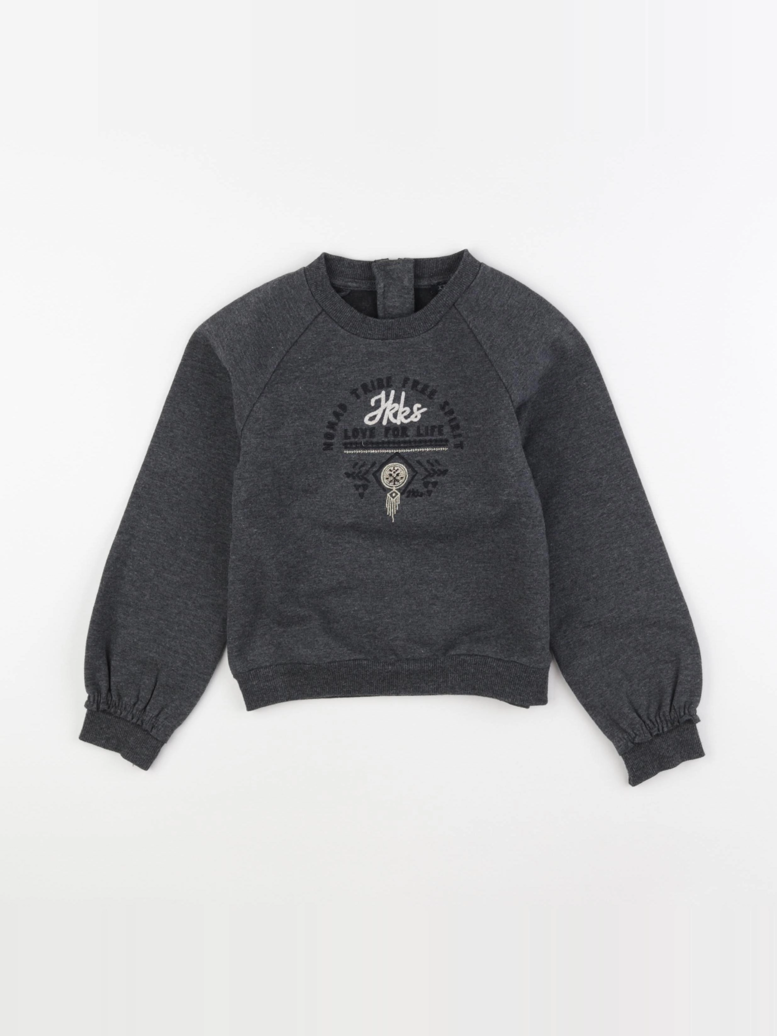 IKKS - sweat gris - 6 ans