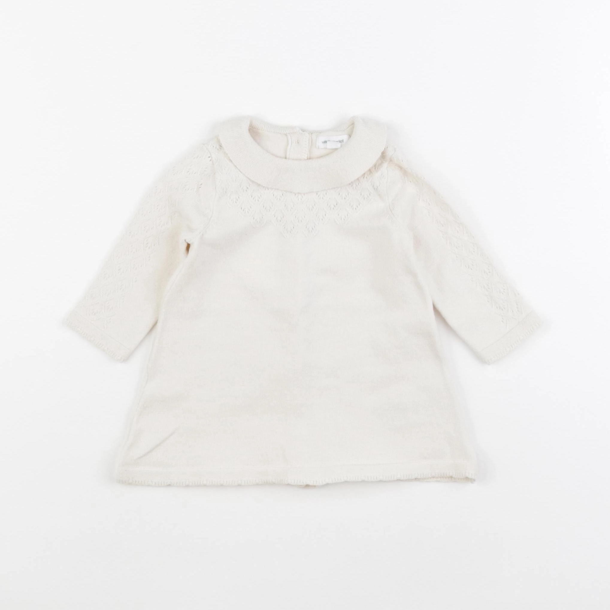 Vertbaudet - robe beige - 3 mois
