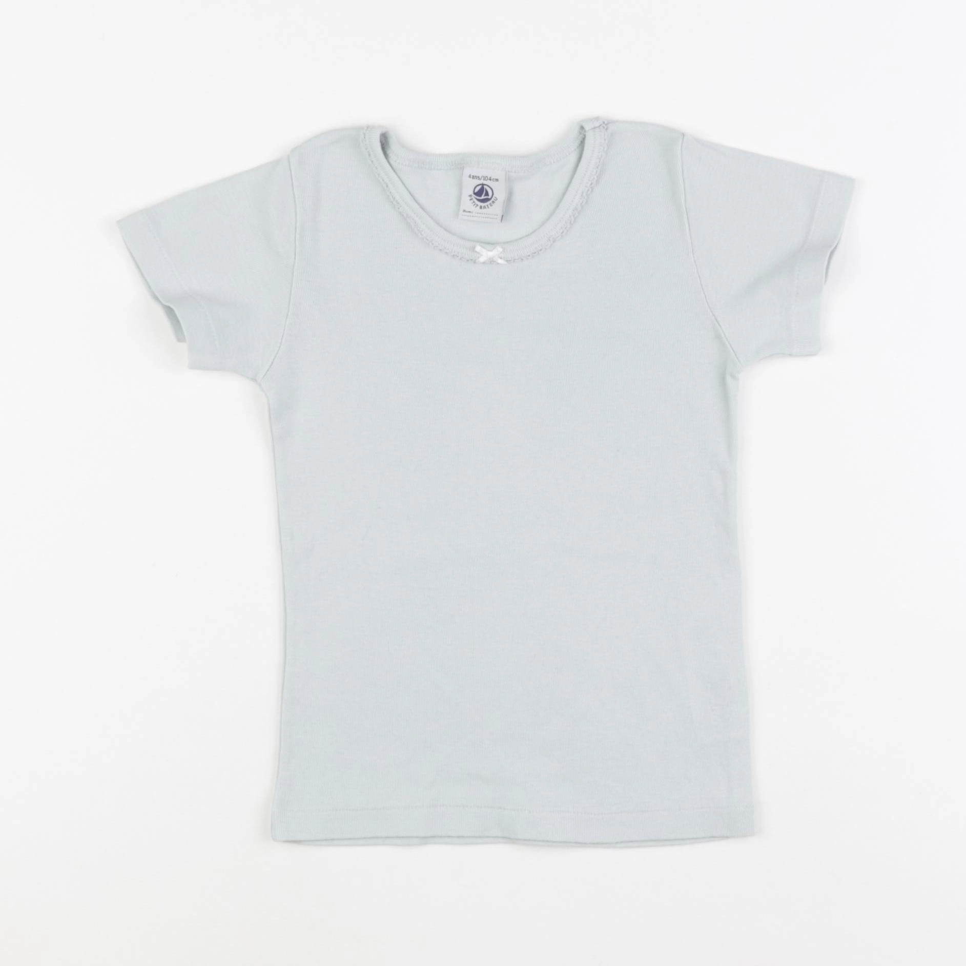 Petit Bateau - maillot de corps bleu - 4 ans