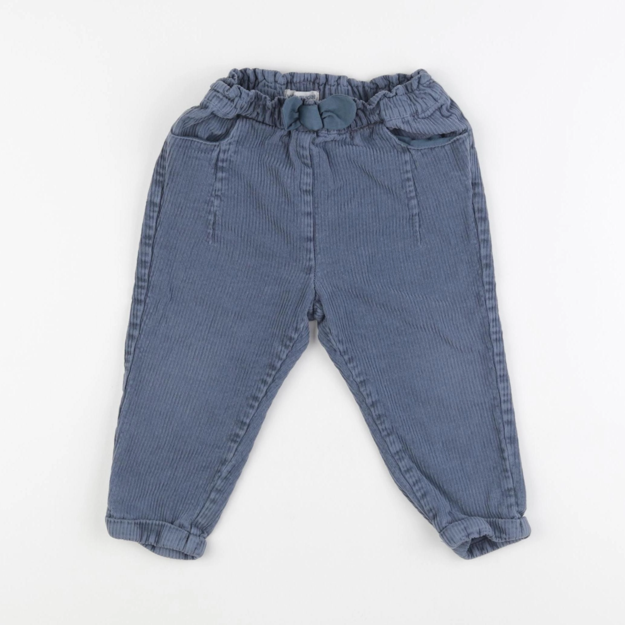 Vertbaudet - pantalon bleu - 2 ans