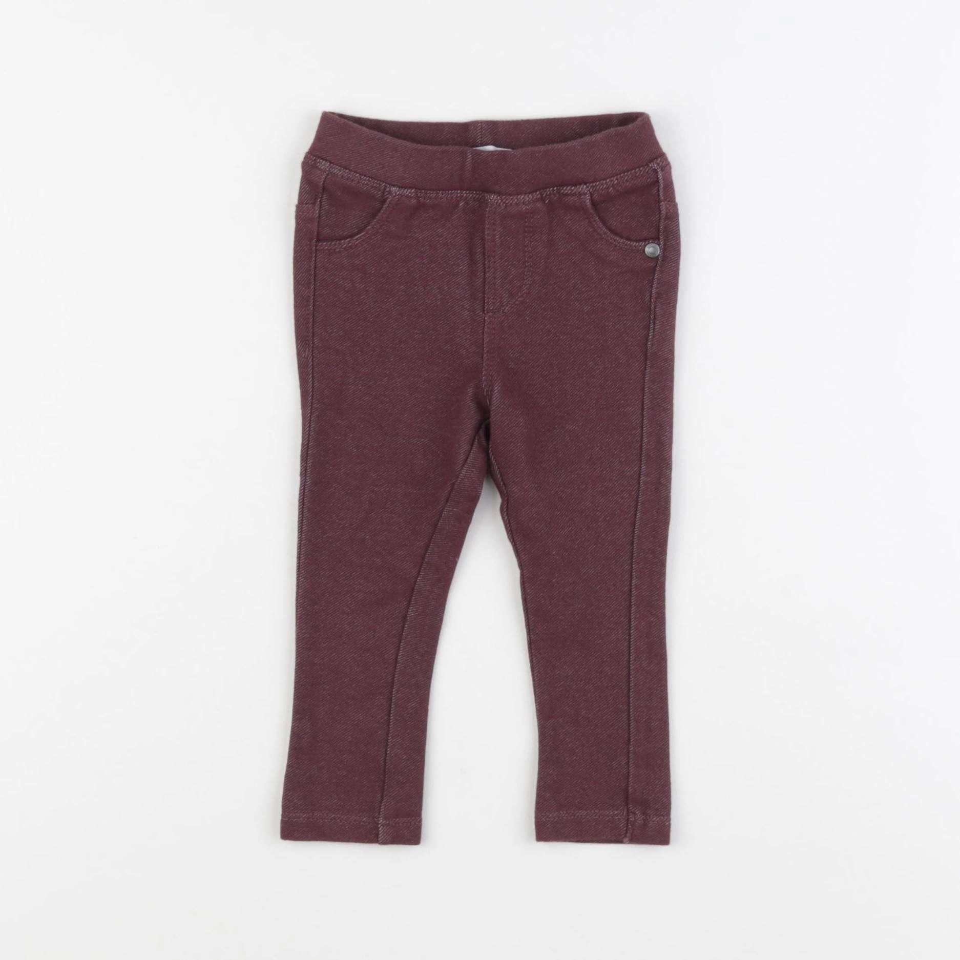 Vertbaudet - jegging rouge - 6 mois