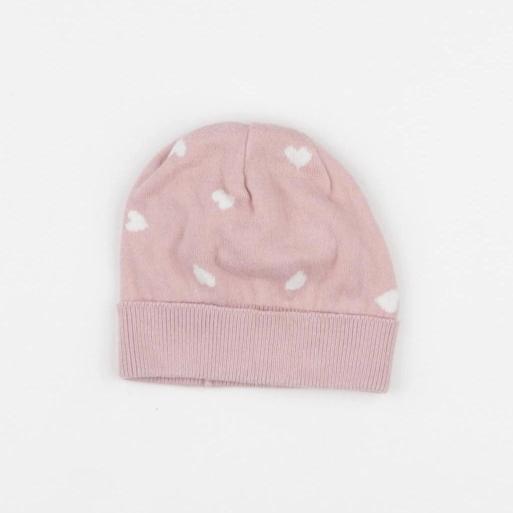 Vertbaudet - bonnet rose - 3/6 mois