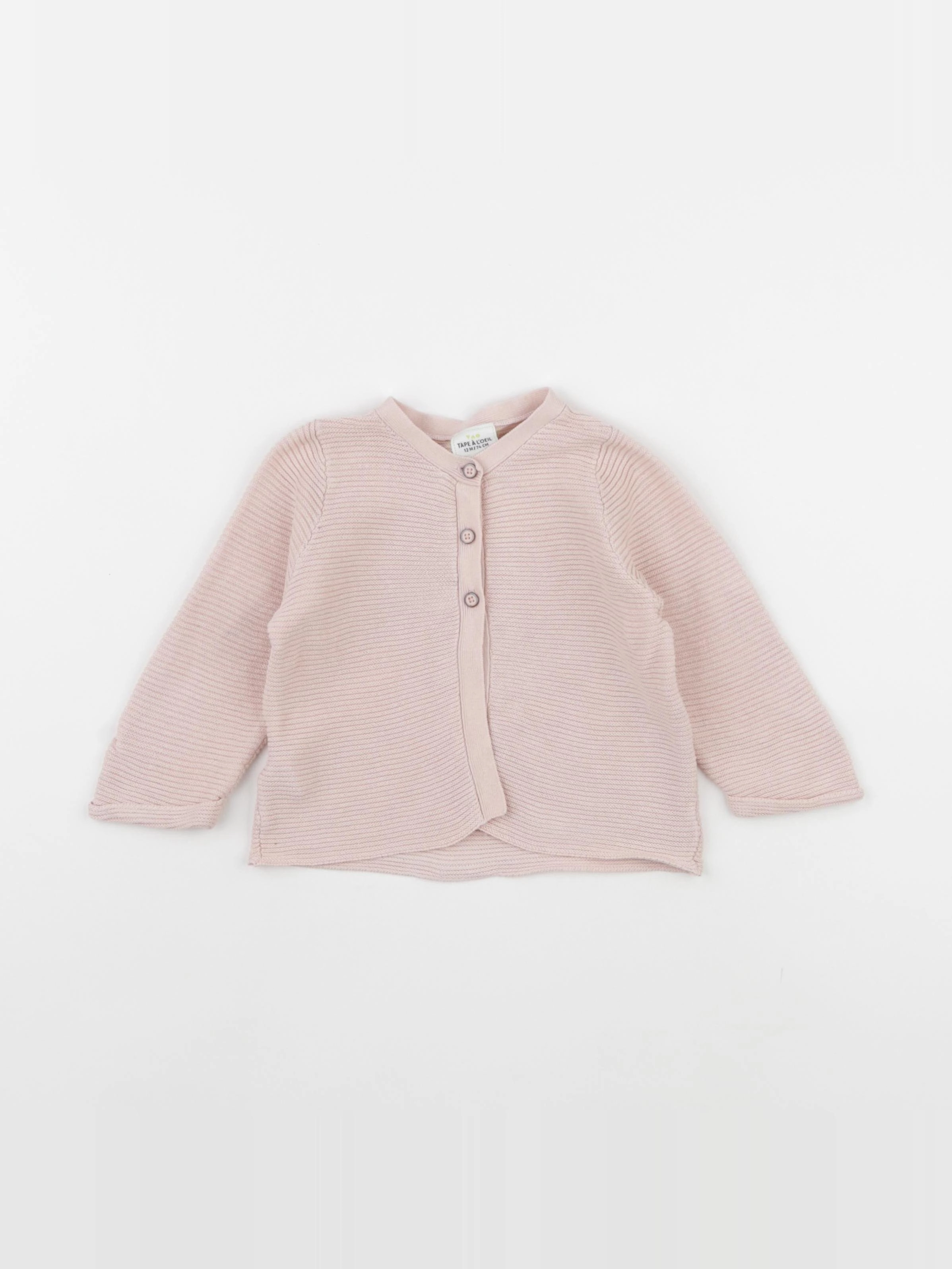 Tape à l'oeil - gilet rose - 12 mois