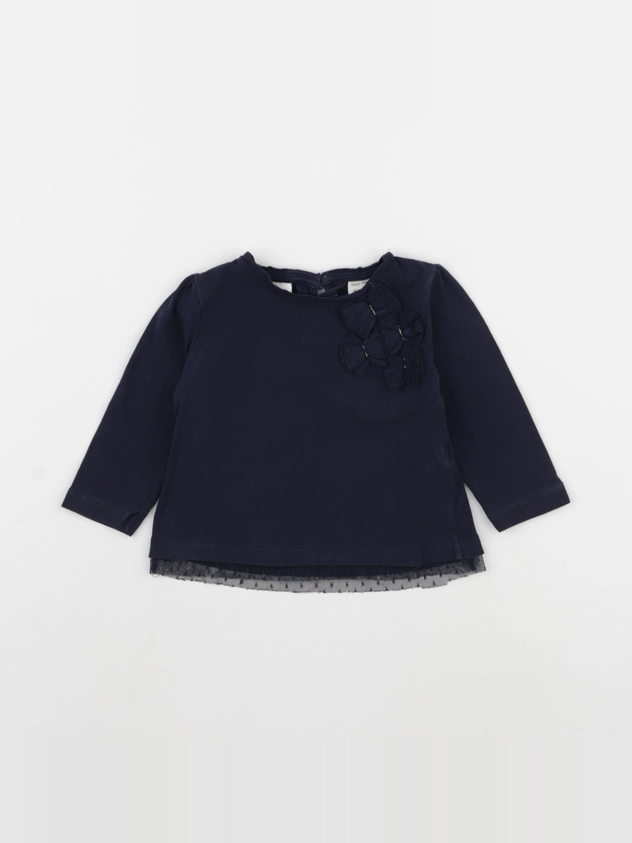 Zara - tee-shirt bleu - 9/12 mois