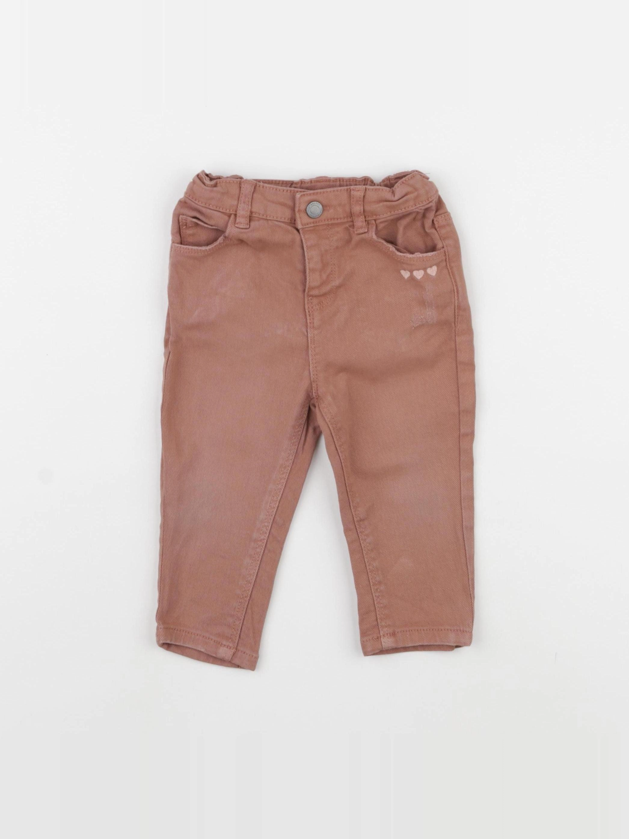 Vertbaudet - jean marron - 12 mois