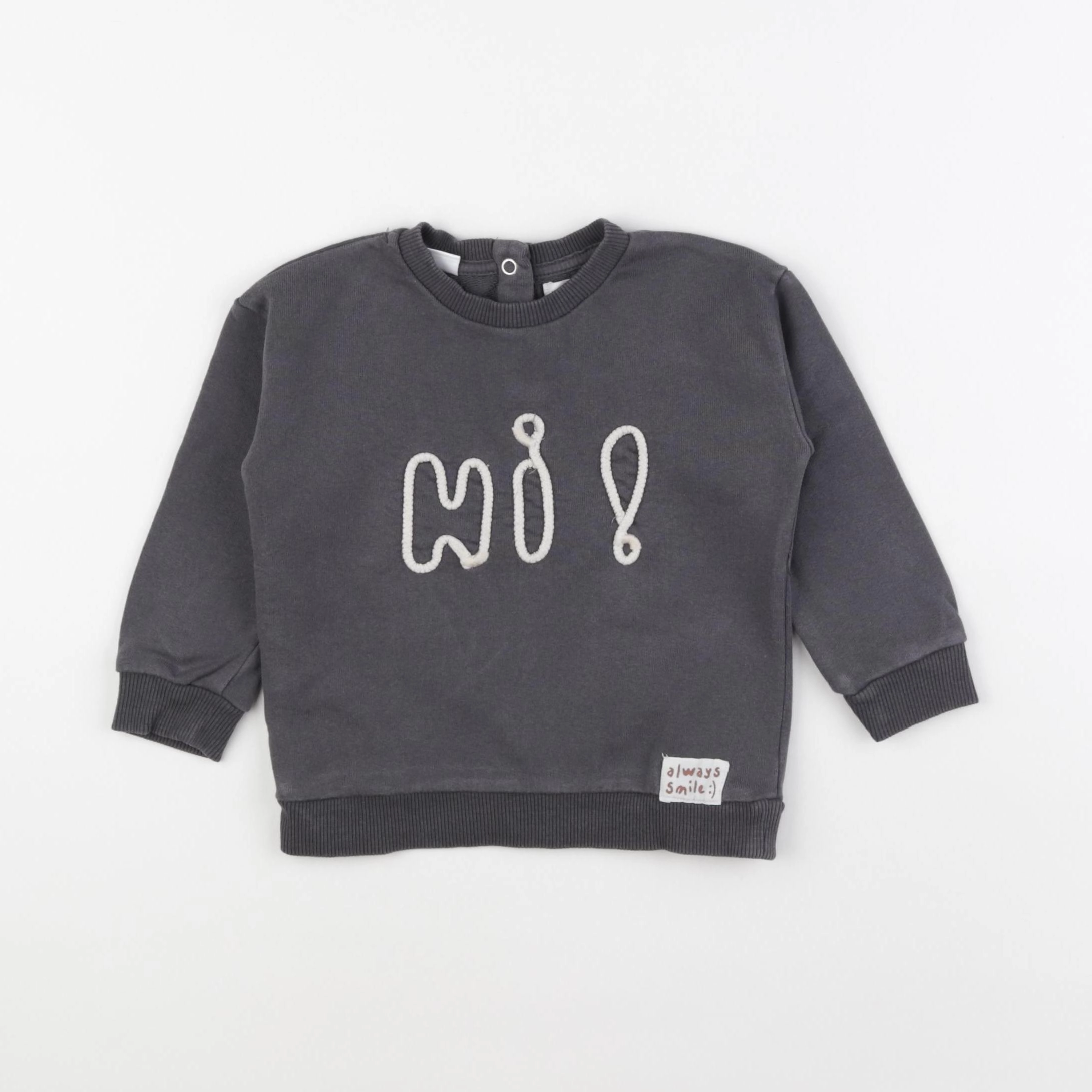 Mango - sweat gris - 12/18 mois