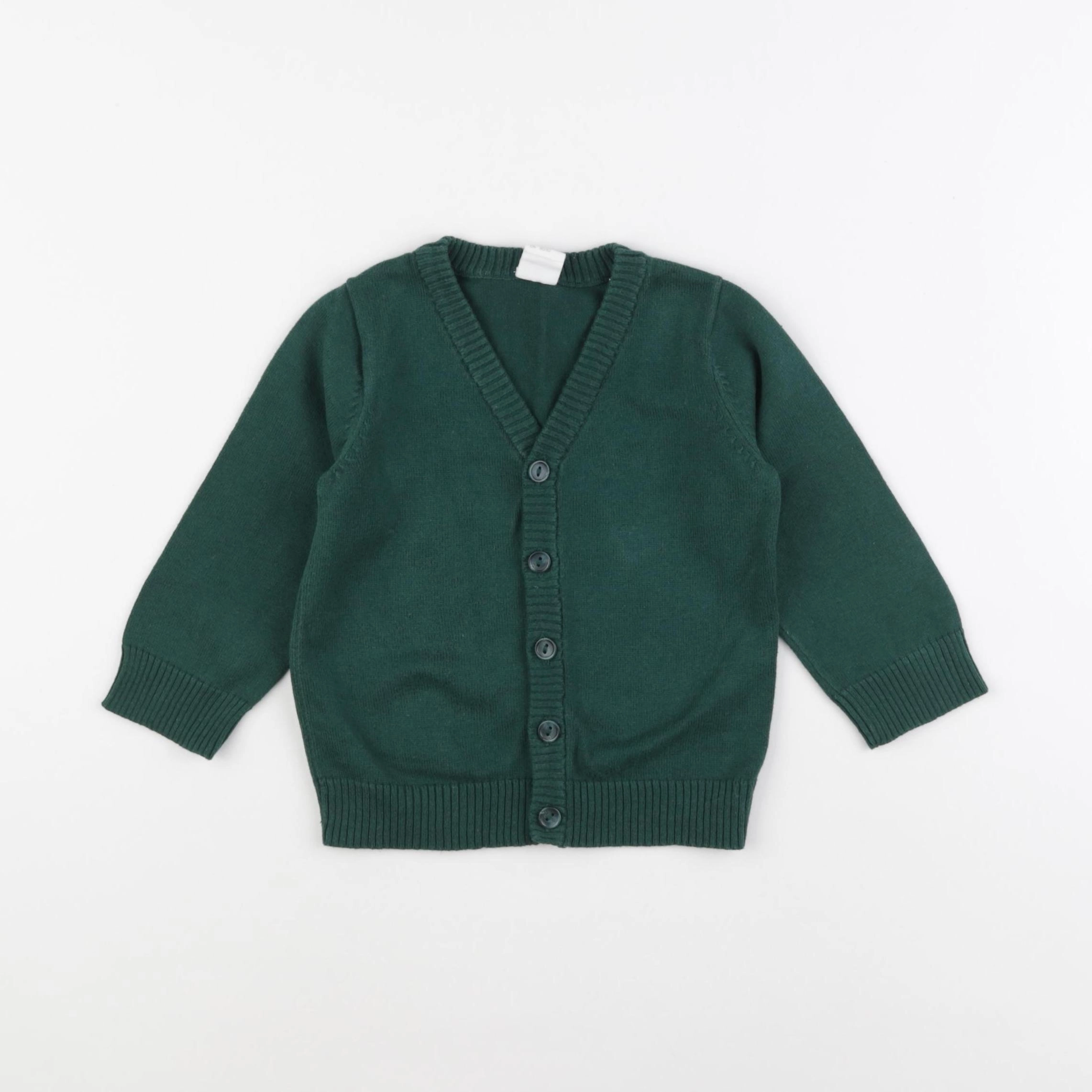 H&M - gilet vert - 9/12 mois