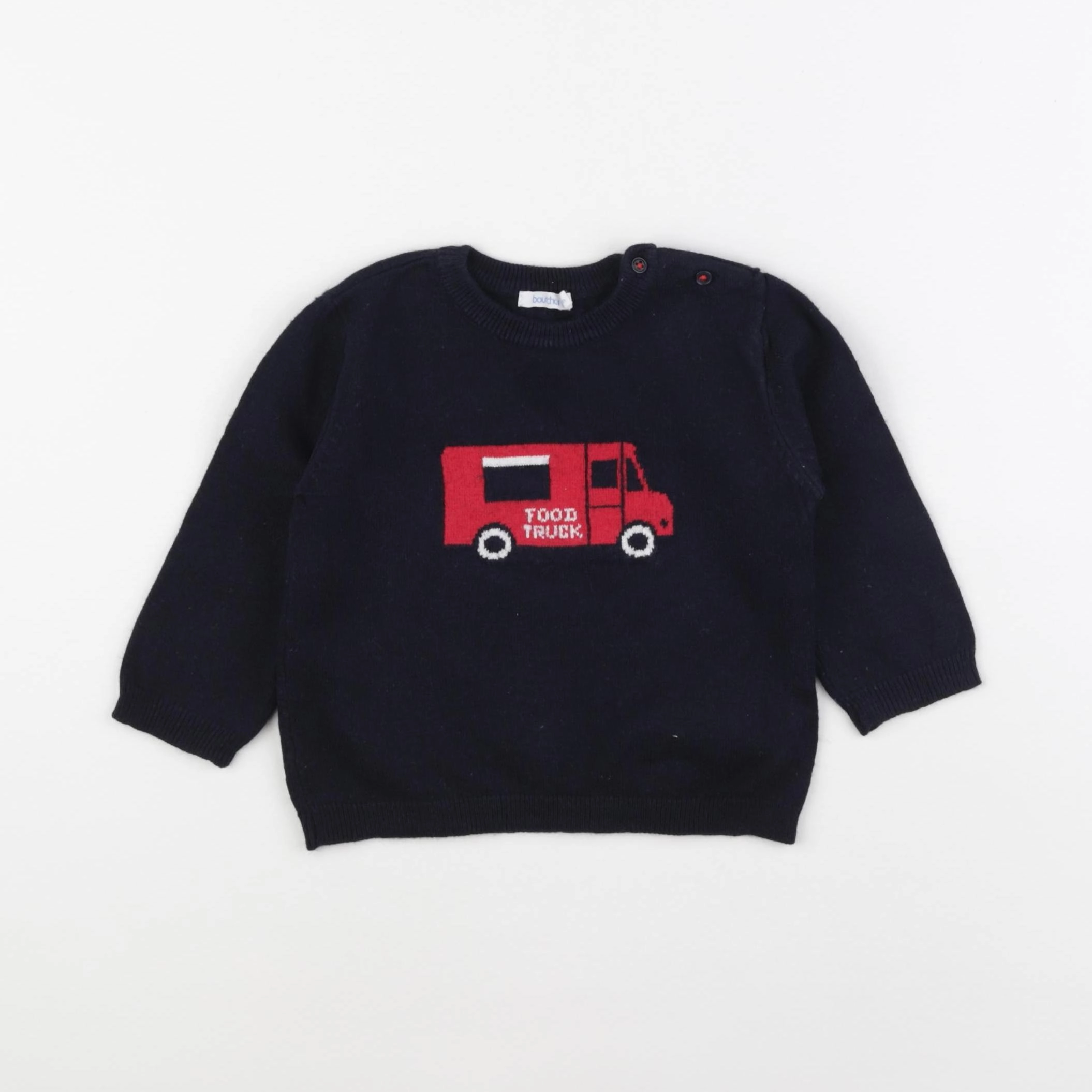 Boutchou - pull noir - 18 mois