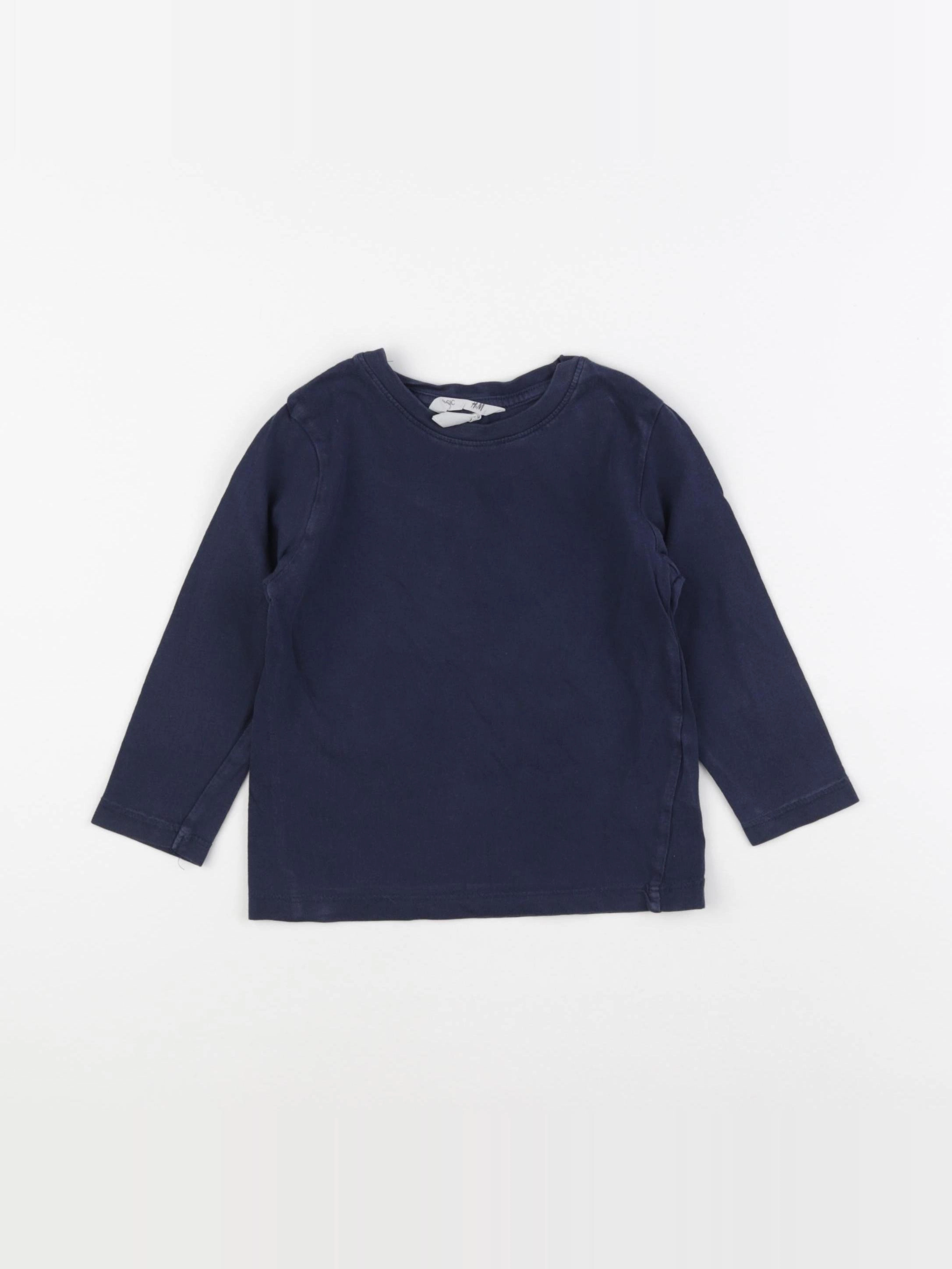 H&M - tee-shirt bleu - 18/24 mois