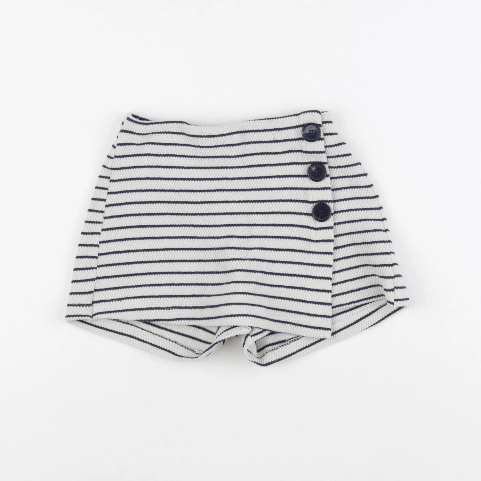 Zara - jupe short blanc, bleu - 4/5 ans