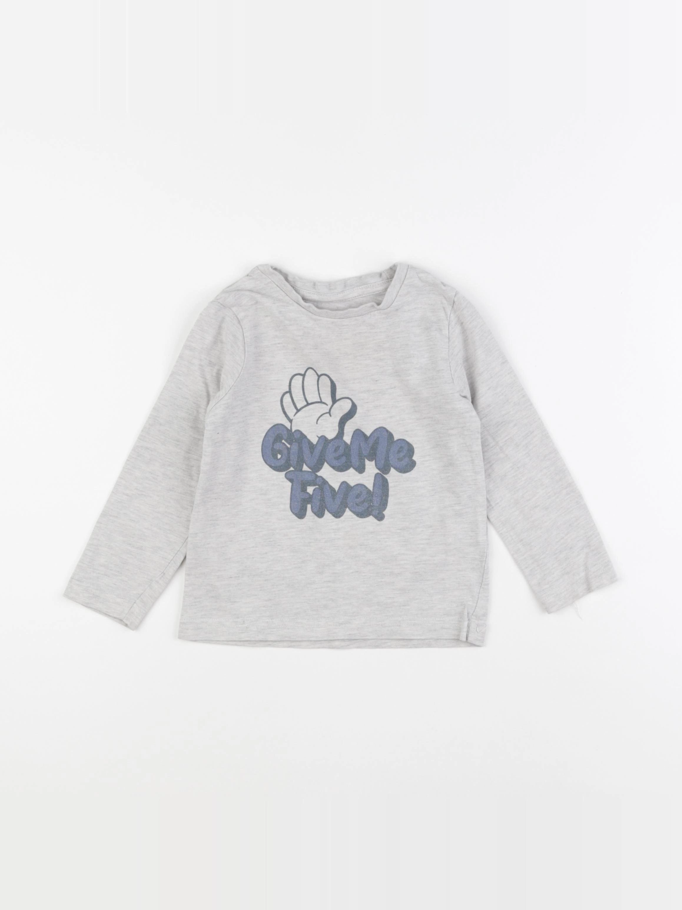 Vertbaudet - tee-shirt gris - 3 ans