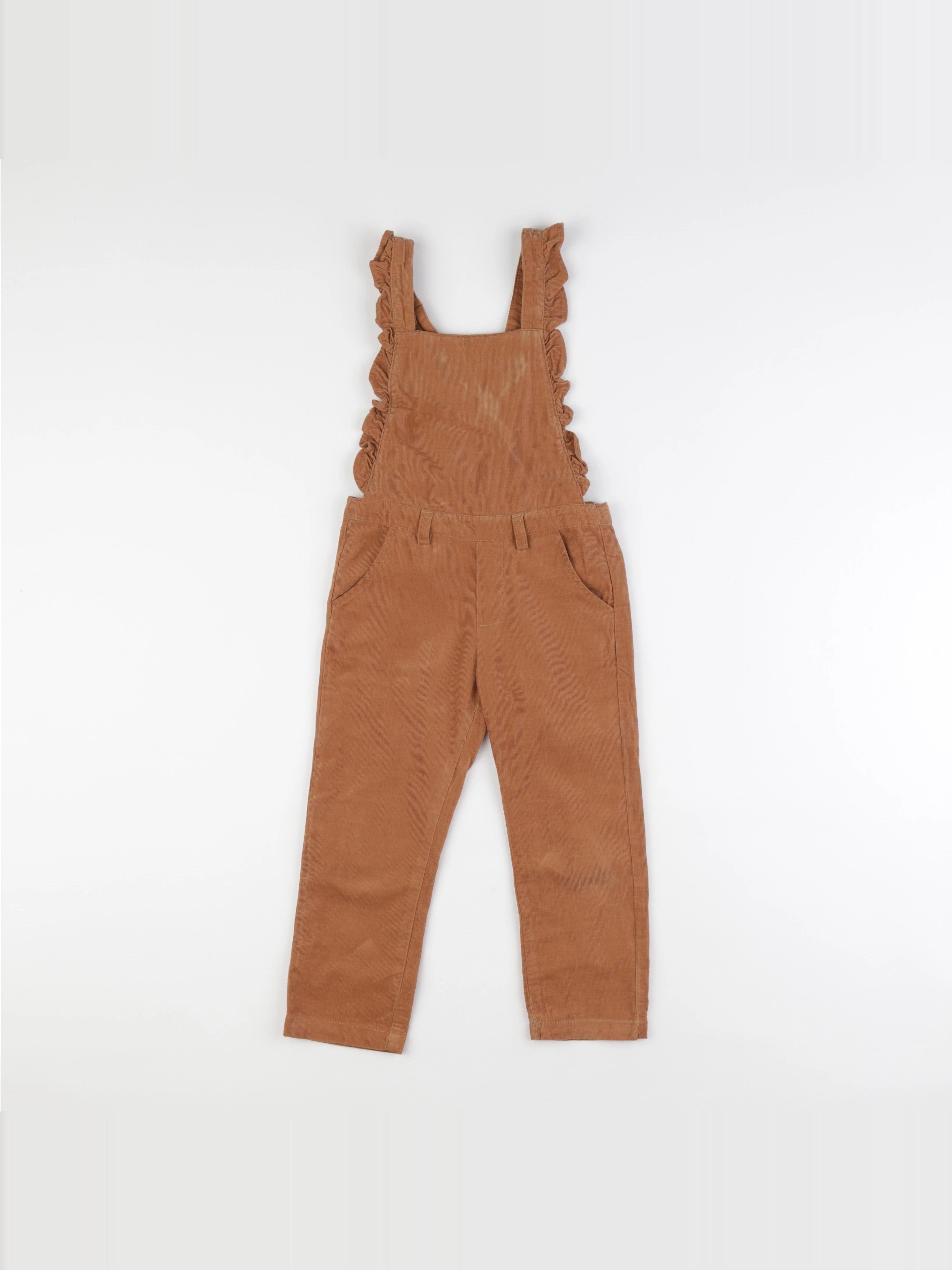 Vertbaudet - salopette marron - 4 ans