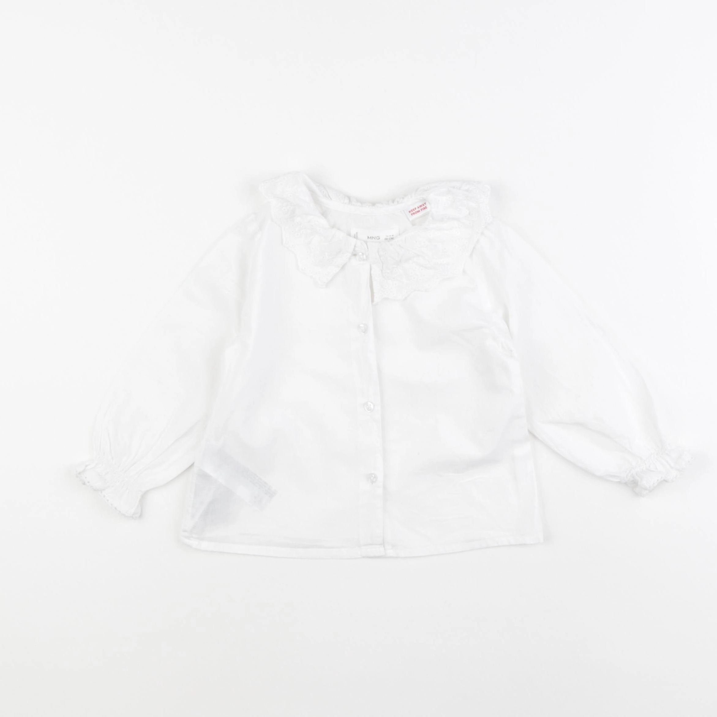 Mango - blouse blanc - 12/18 mois
