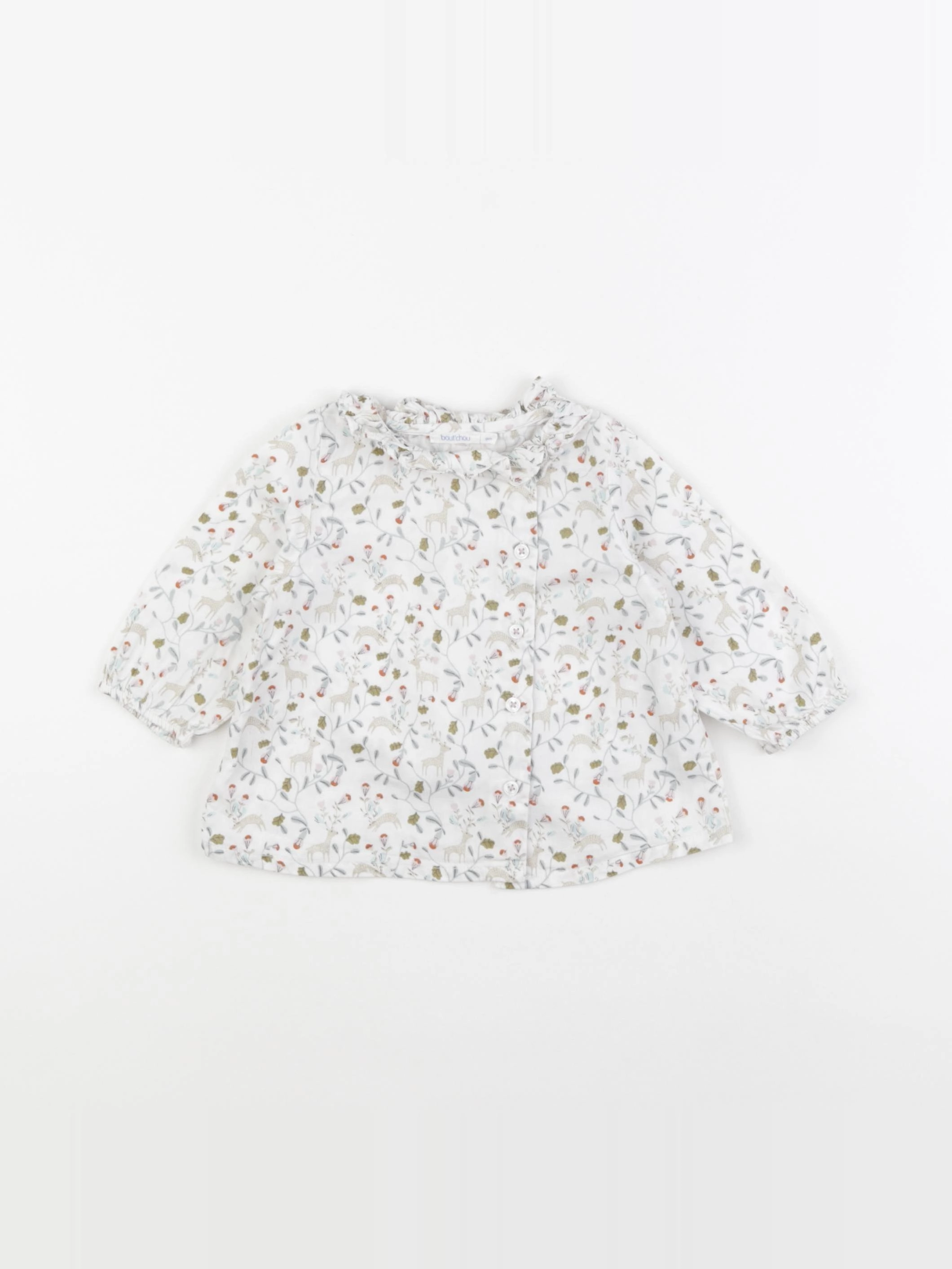 Boutchou - blouse multicolore - 9 mois