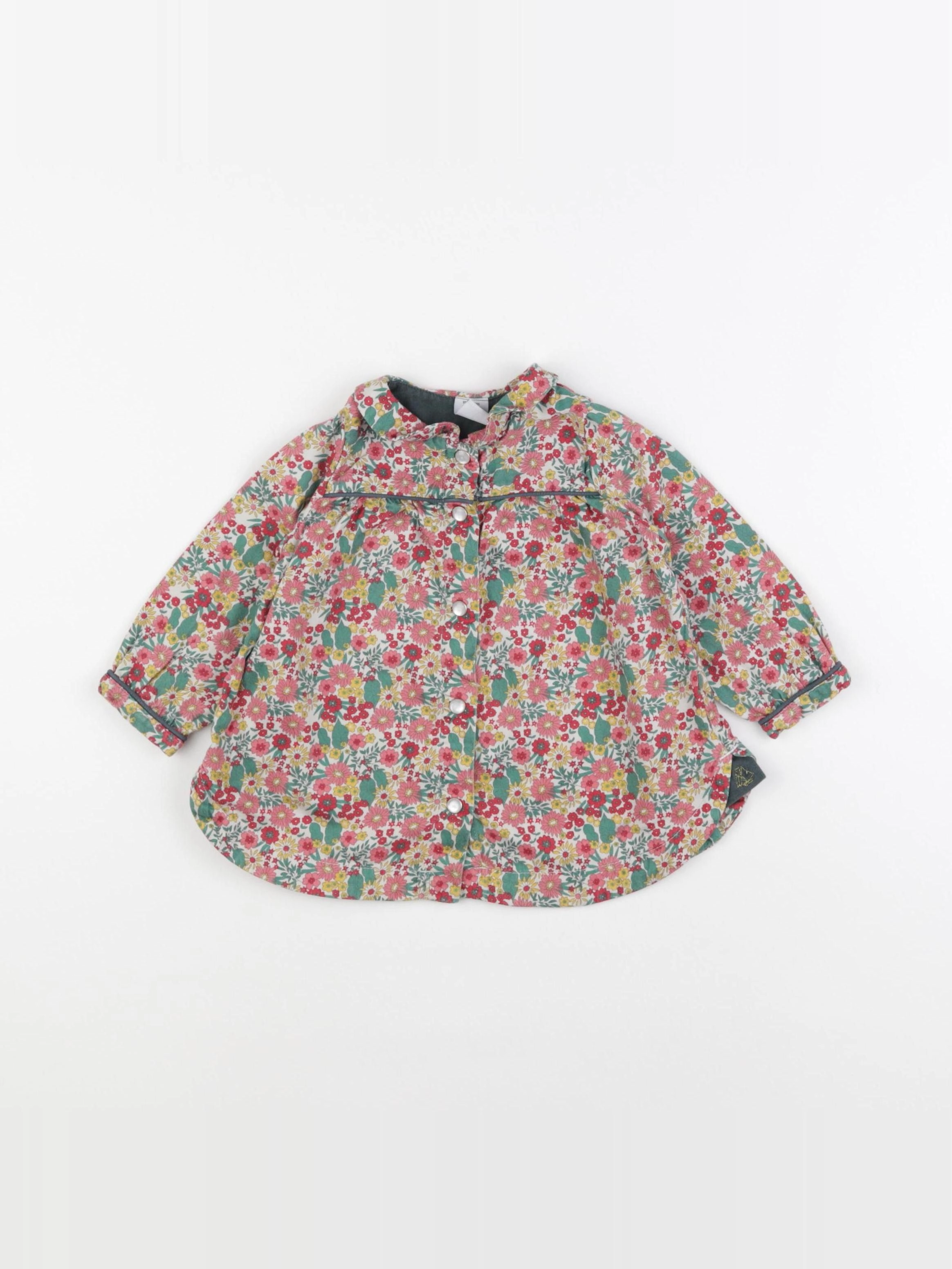 Petit Bateau - blouse multicolore - 18 mois