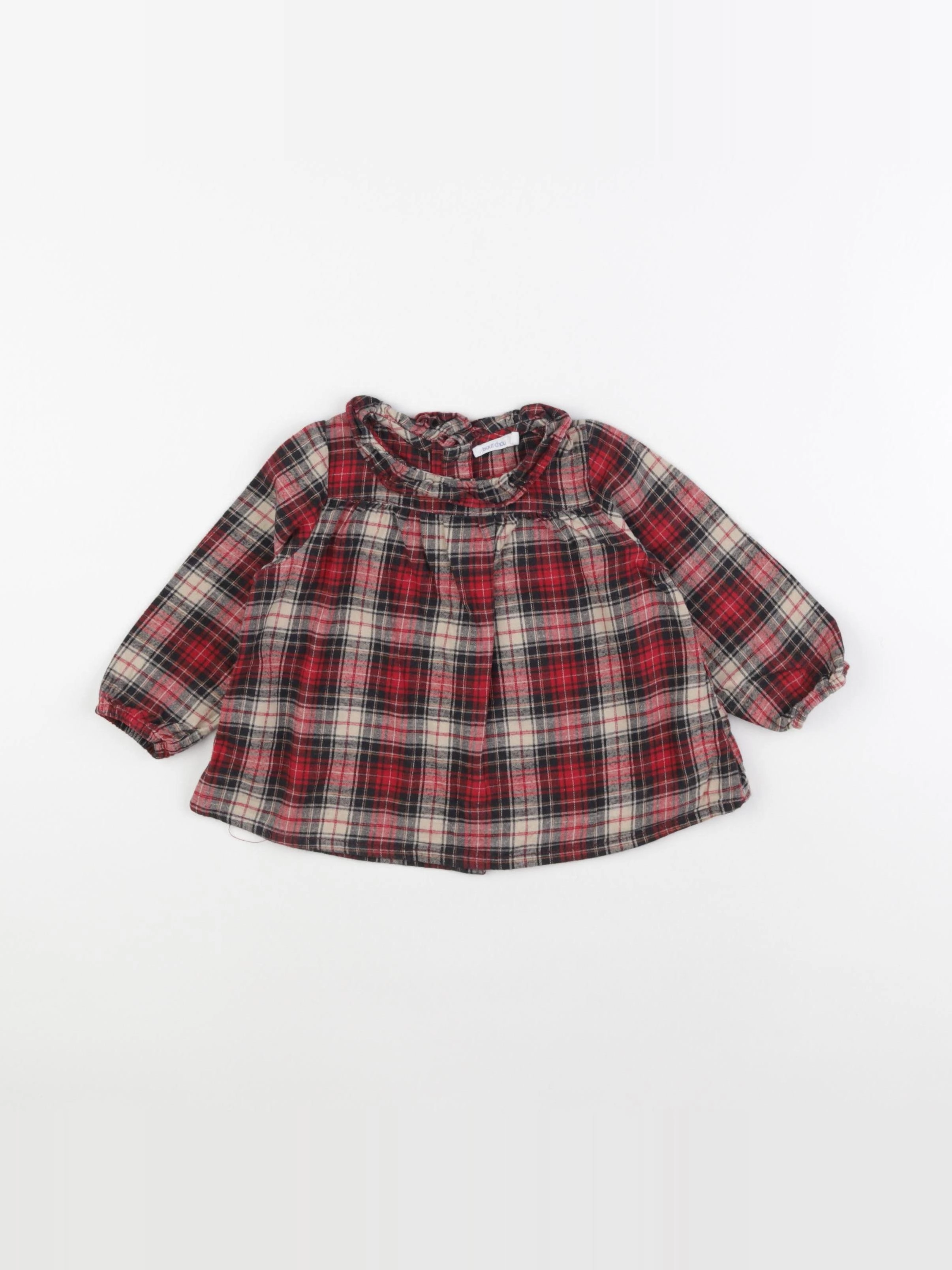 Boutchou - blouse multicolore - 9 mois