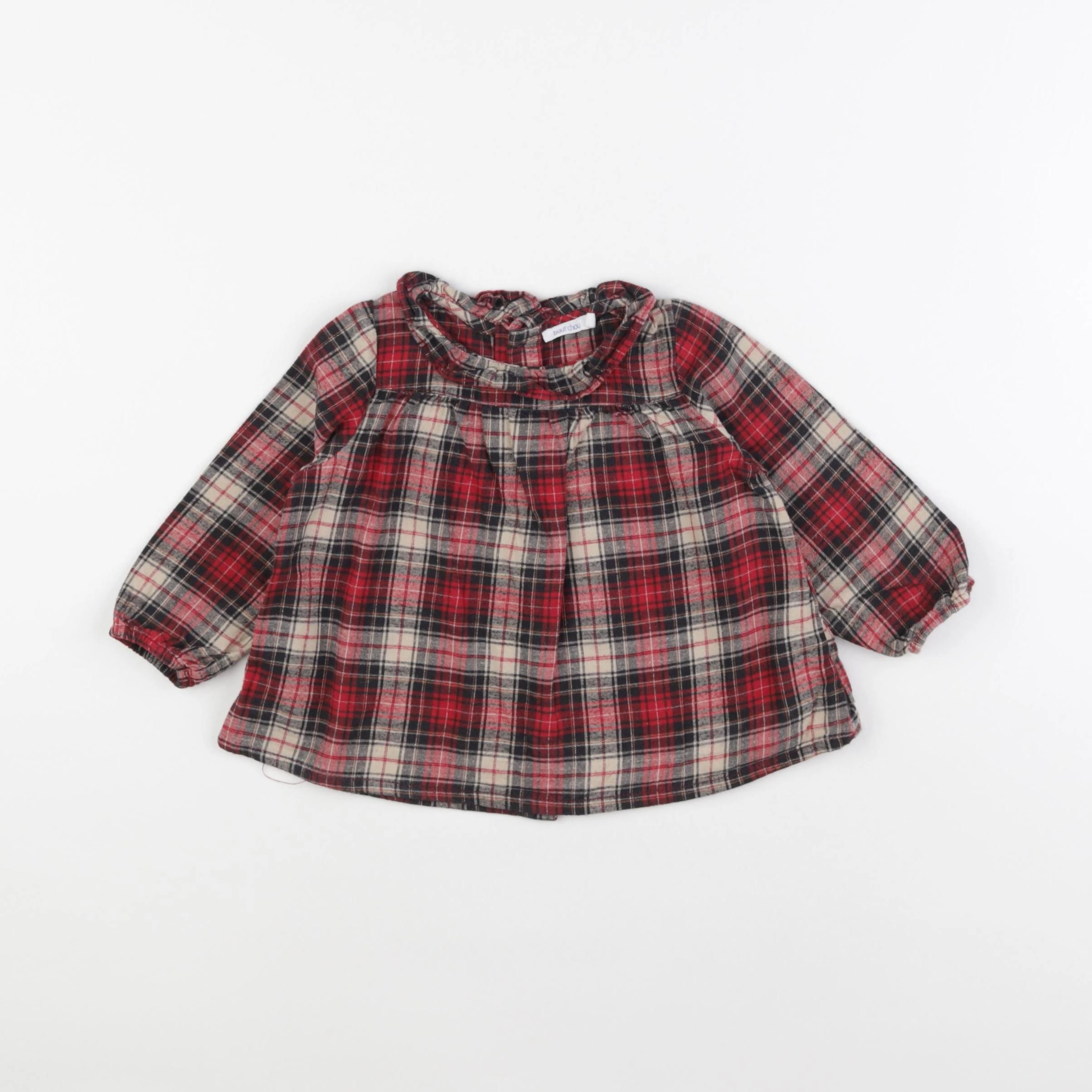 Boutchou - blouse multicolore - 9 mois