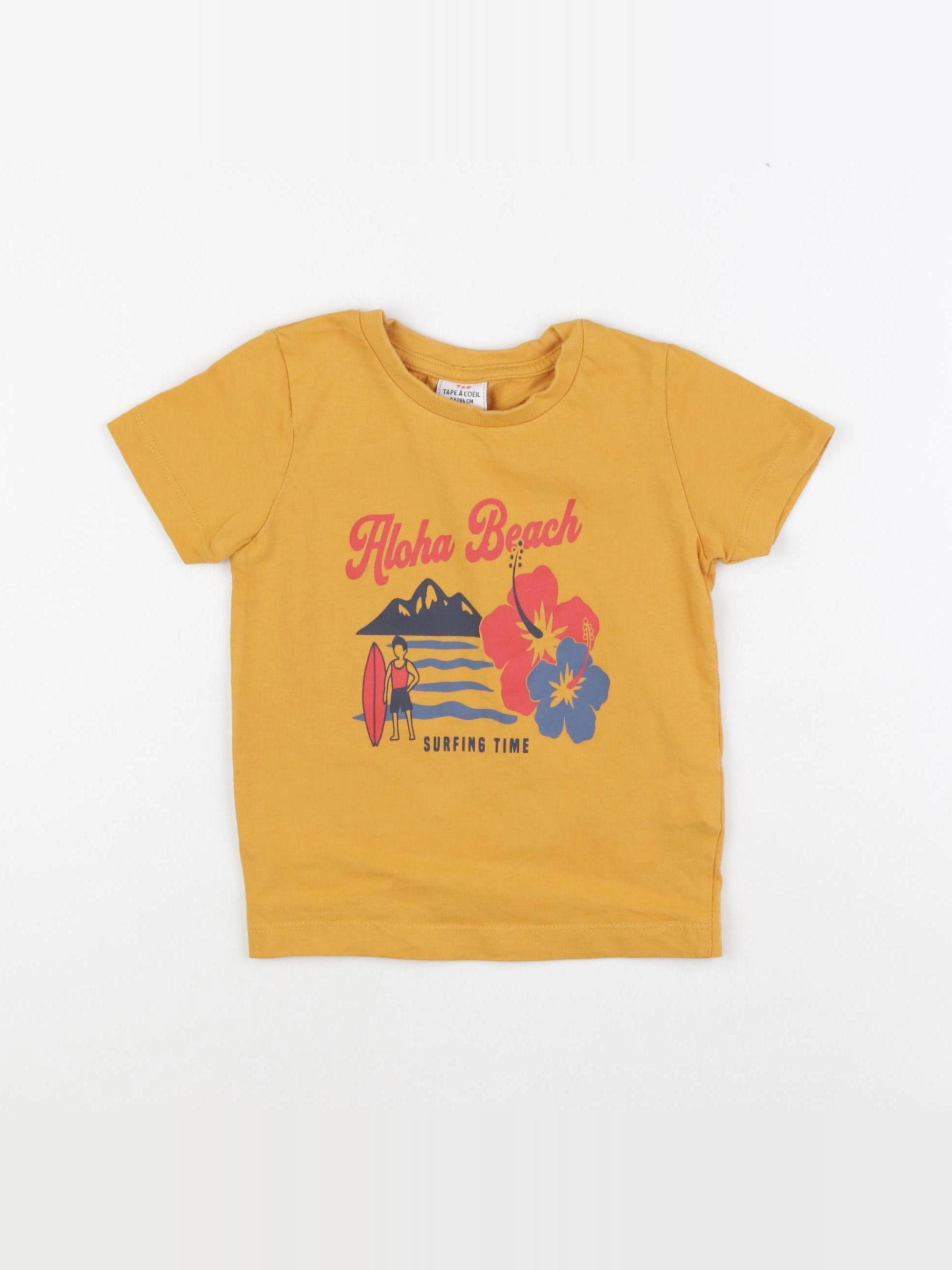 Tape à l'oeil - tee-shirt orange - 2 ans