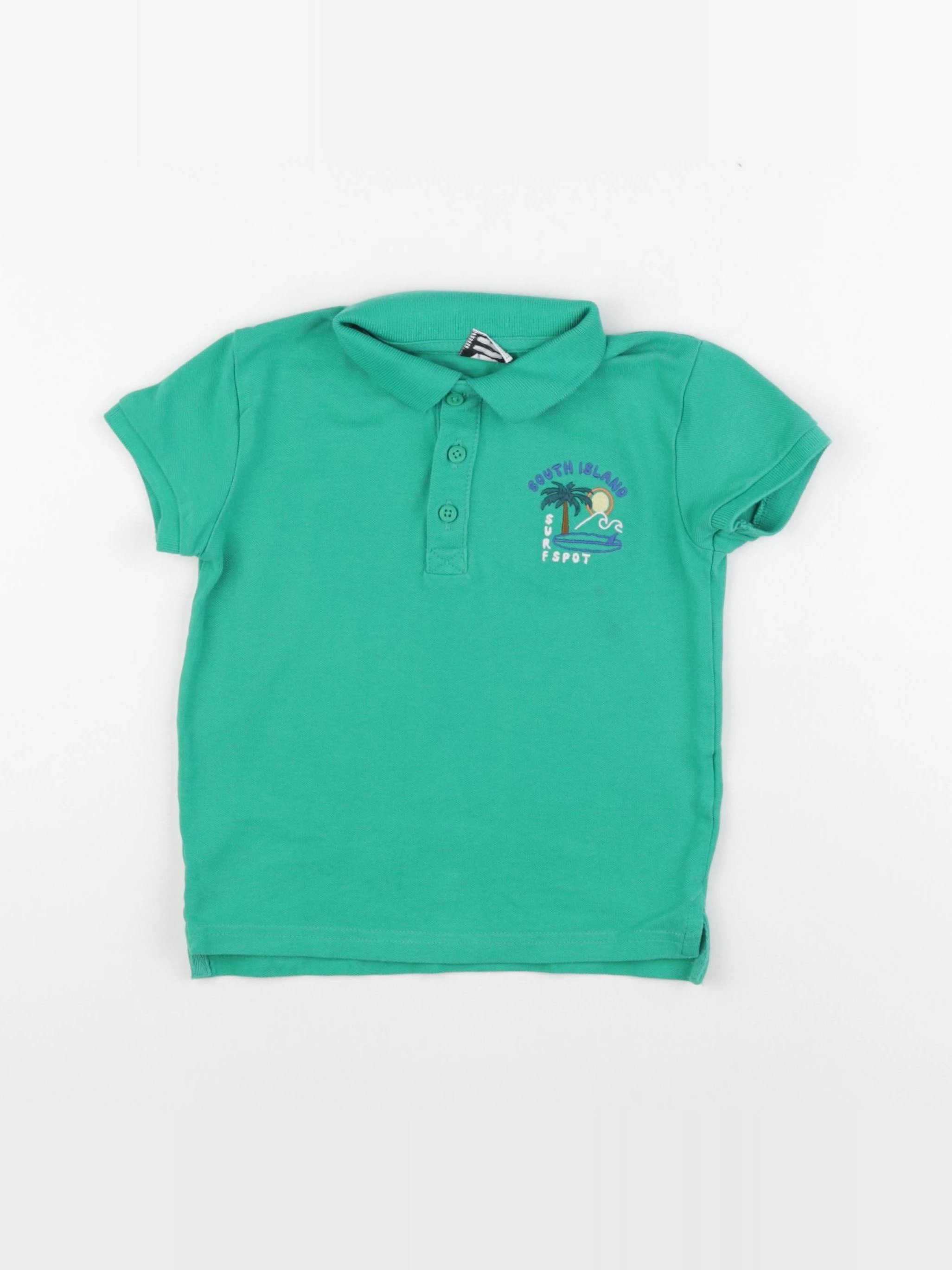 Tape à l'oeil - polo vert - 4 ans