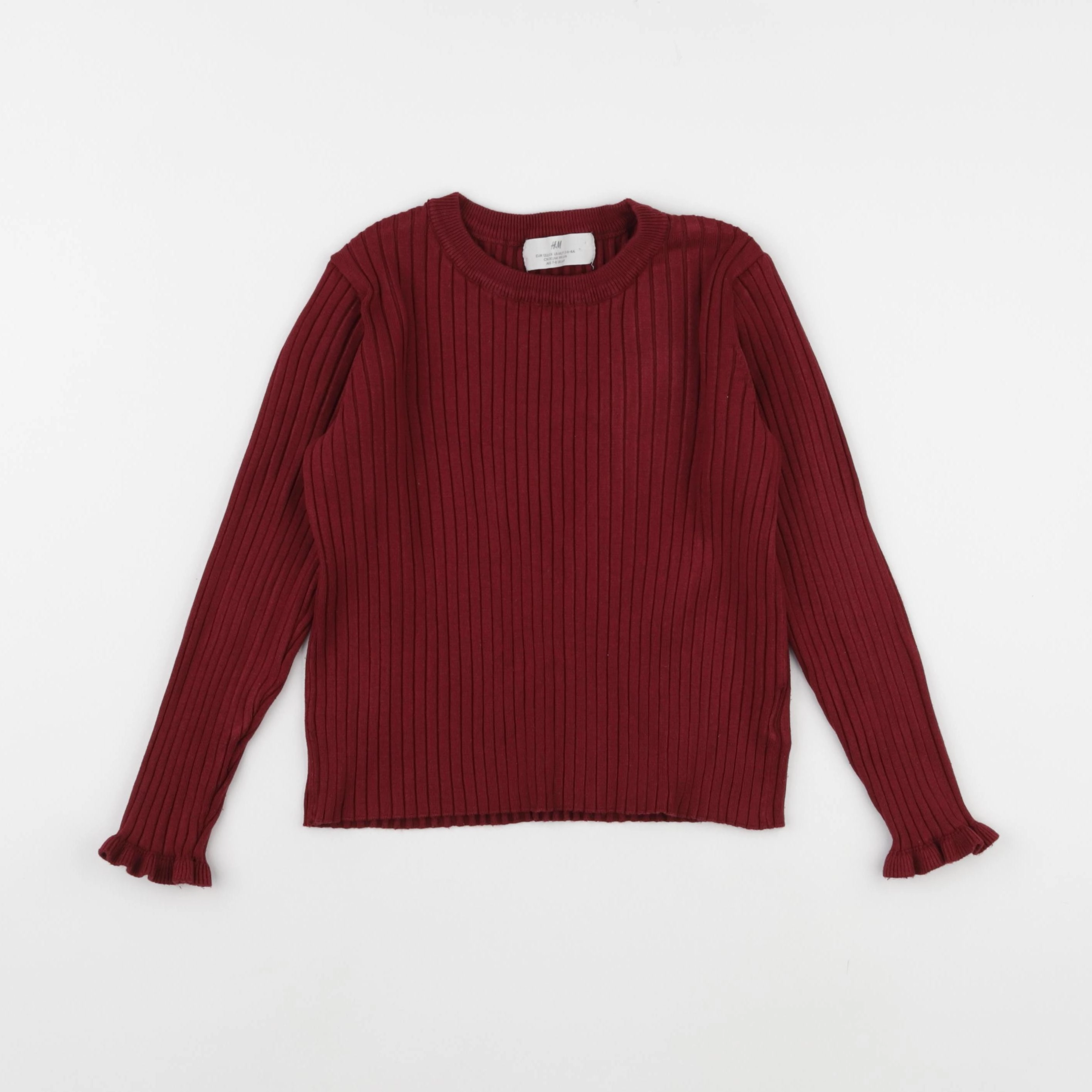 H&M - pull rouge - 6/7 ans