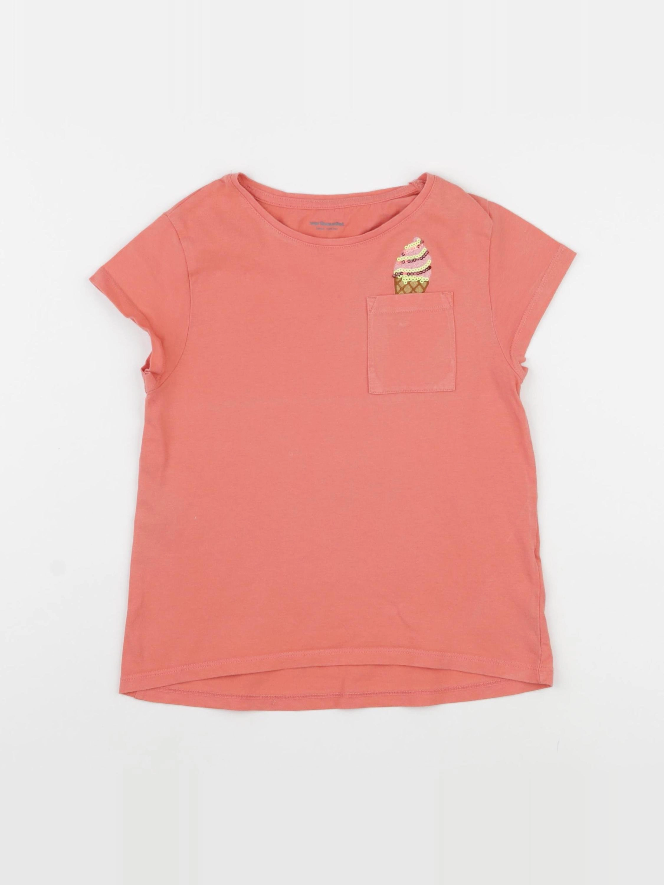 Vertbaudet - tee-shirt rose - 8 ans