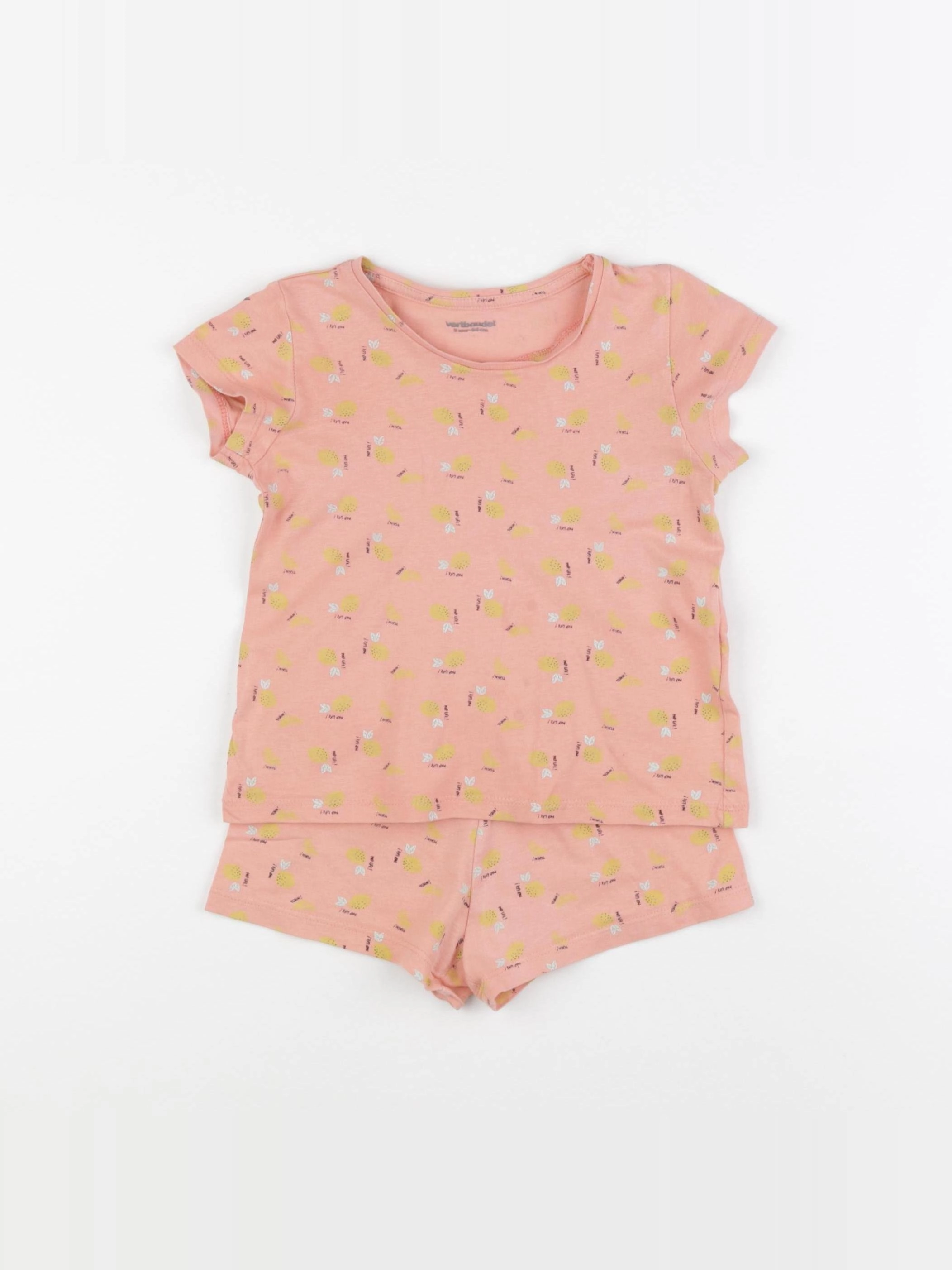 Vertbaudet - pyjama coton rose - 3 ans