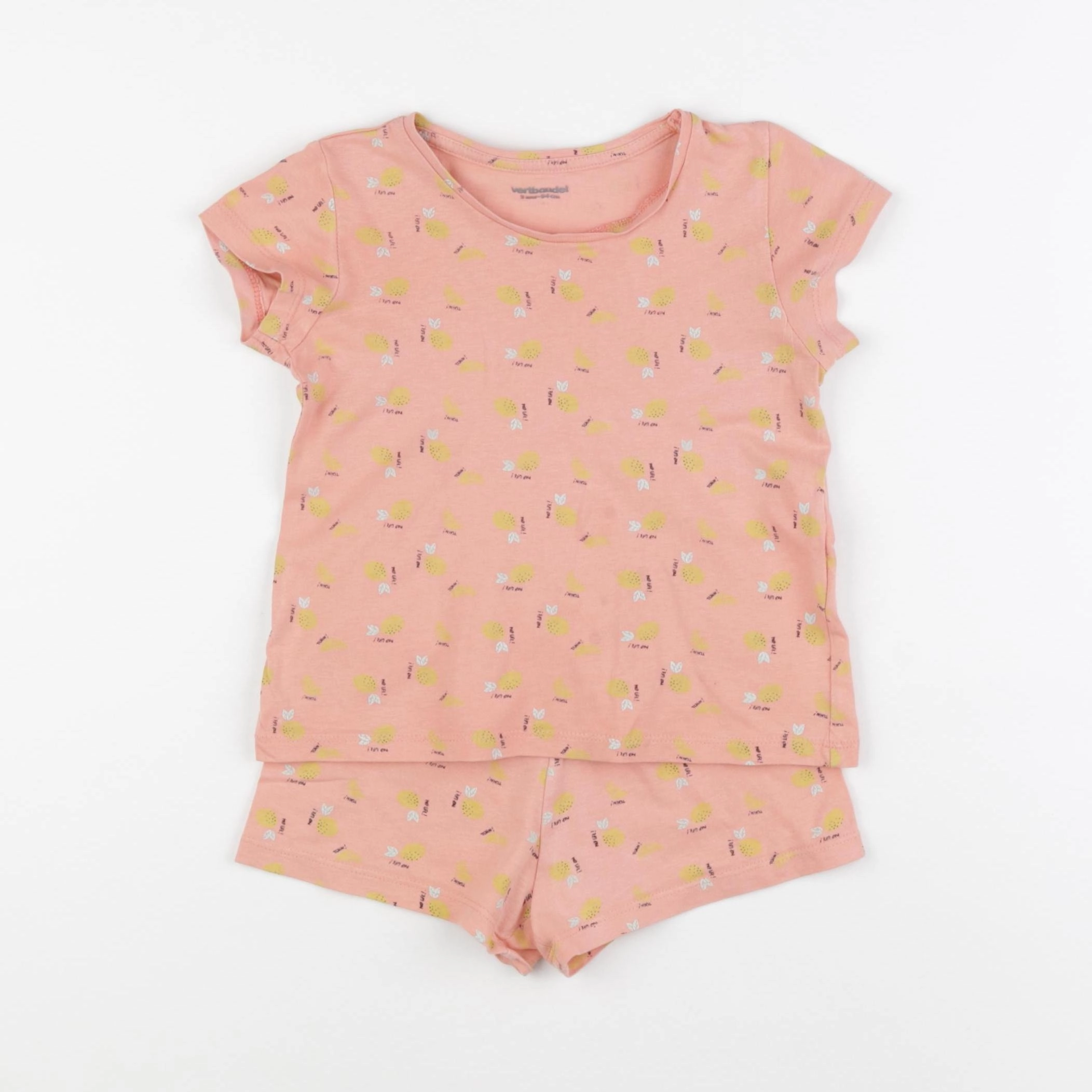 Vertbaudet - pyjama coton rose - 3 ans