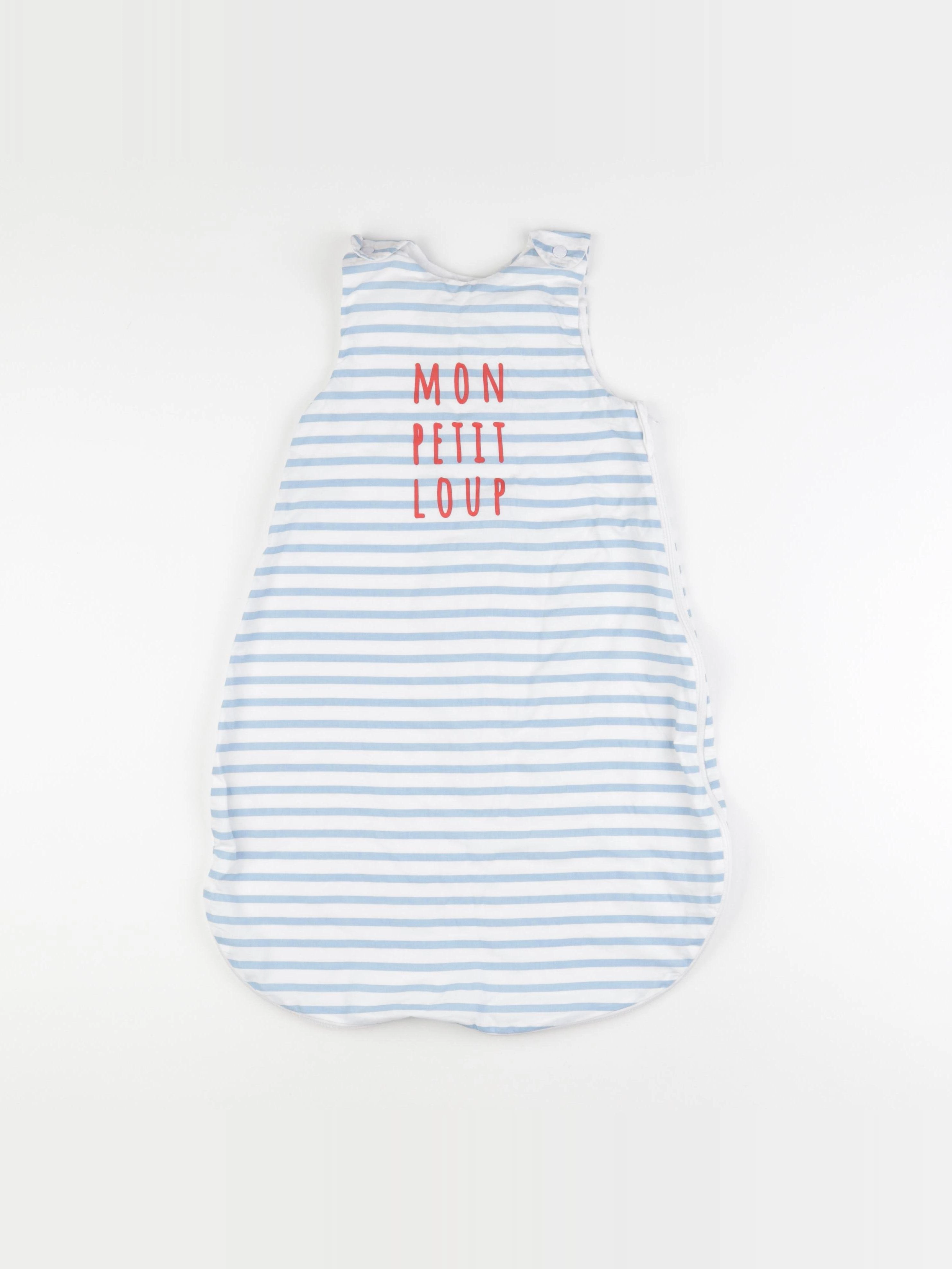 Vertbaudet - gigoteuse blanc, bleu - 6/18 mois