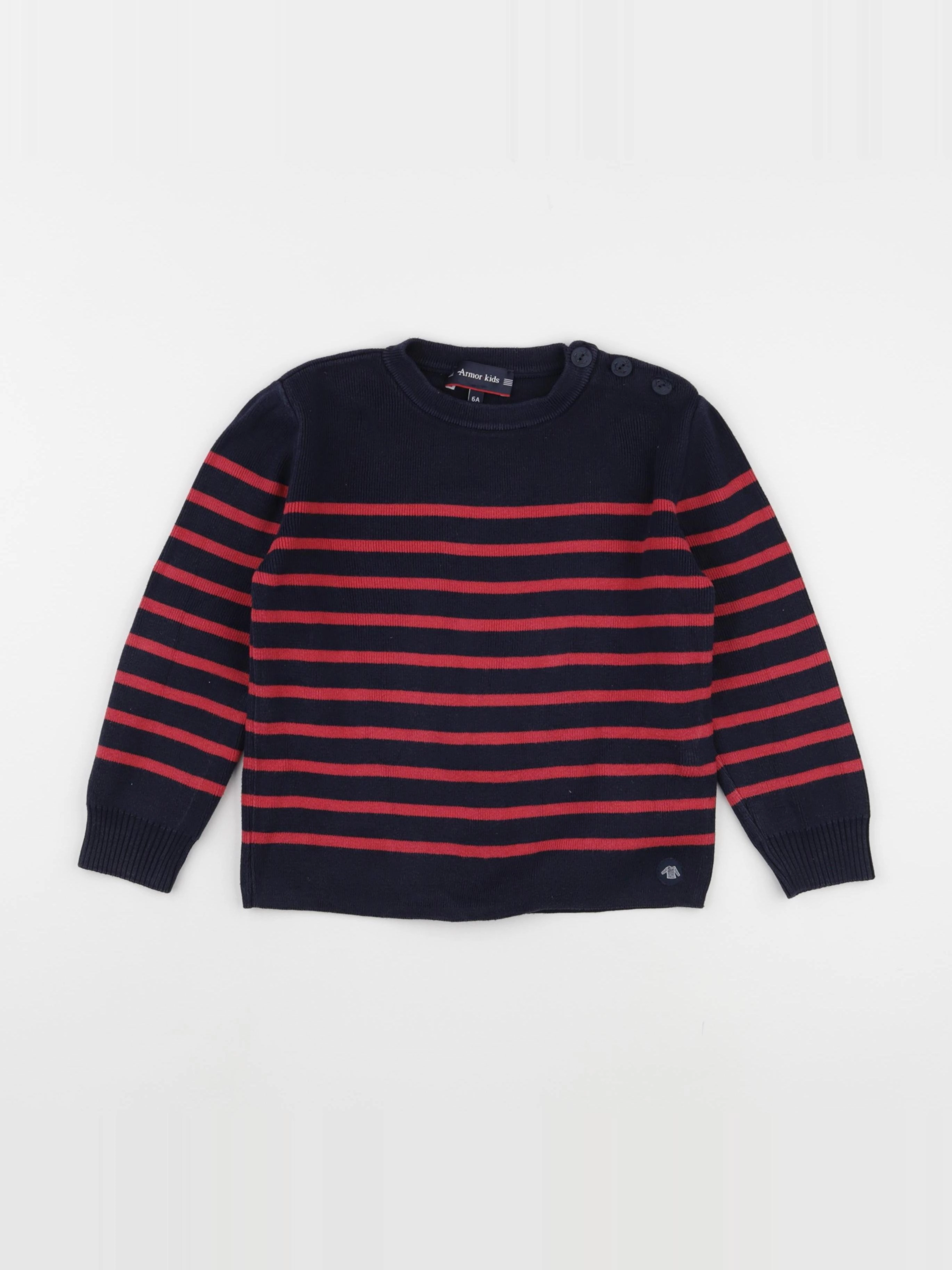 Armor Lux - pull bleu - 6 ans