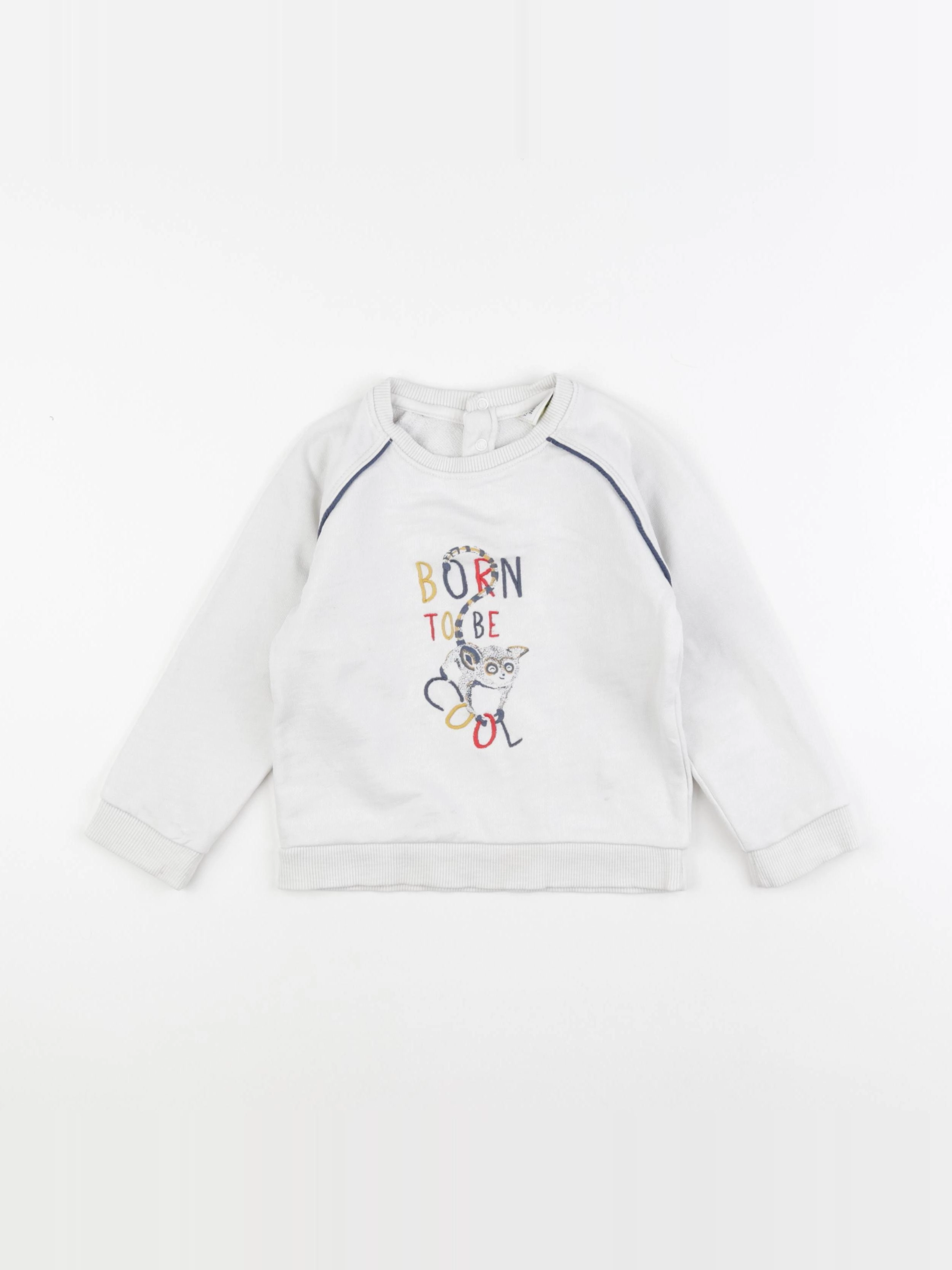 Tape à l'oeil - sweat blanc - 36 mois