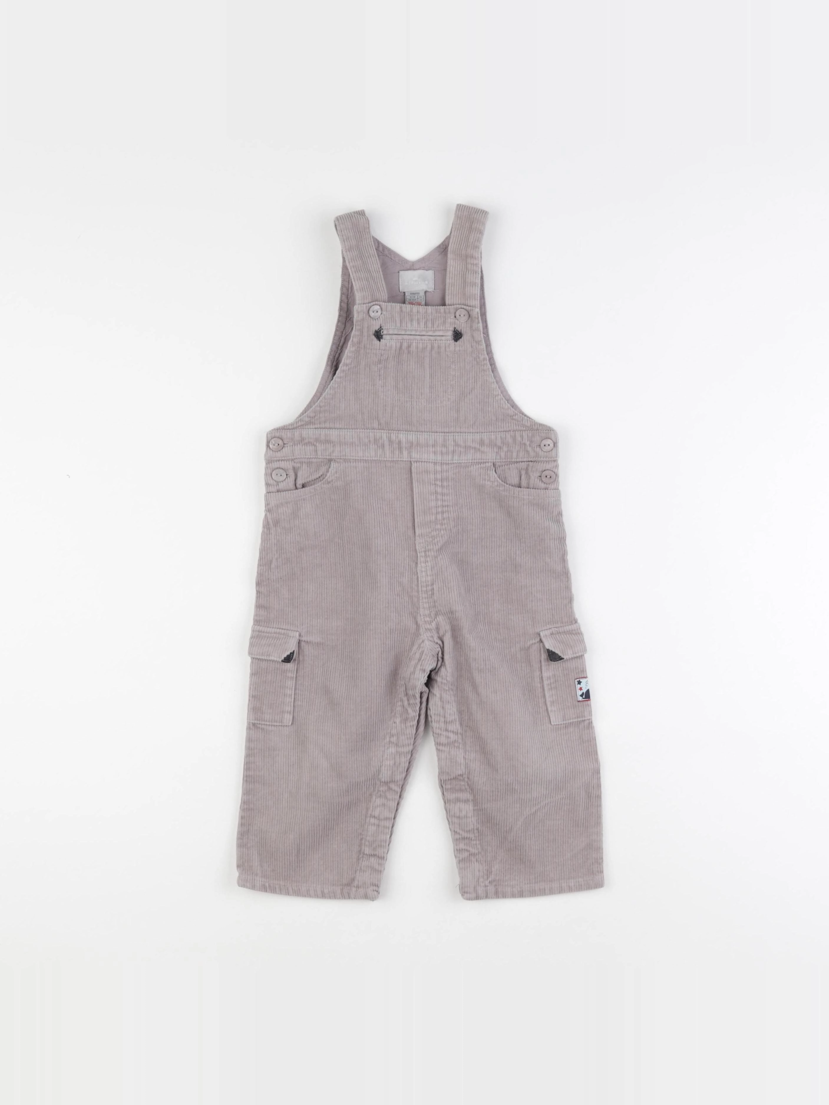 Cyrillus - salopette gris - 18 mois