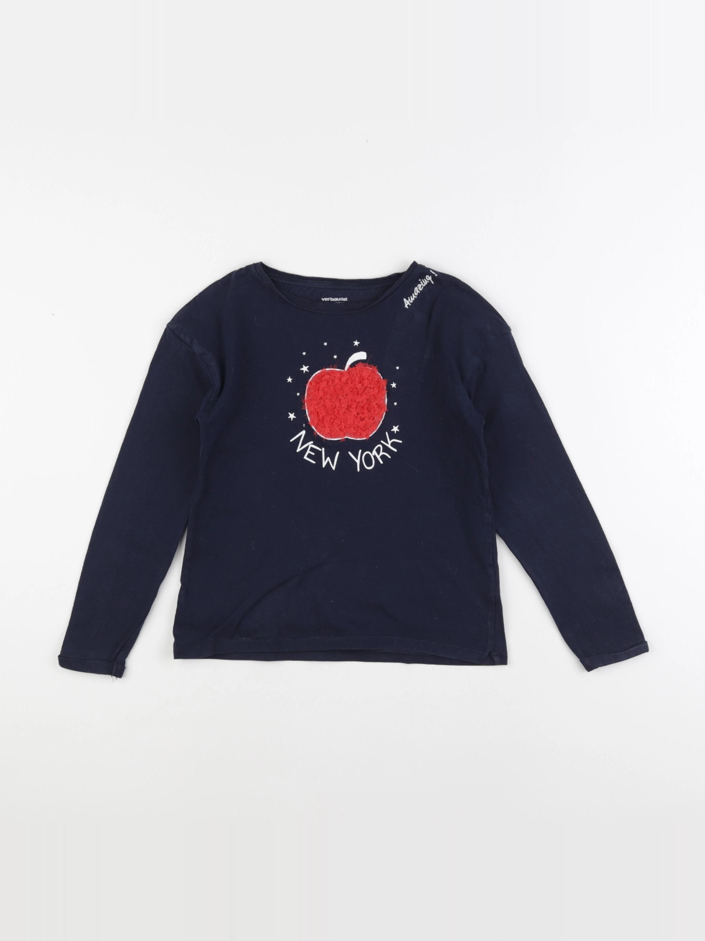 Vertbaudet - tee-shirt bleu - 8 ans