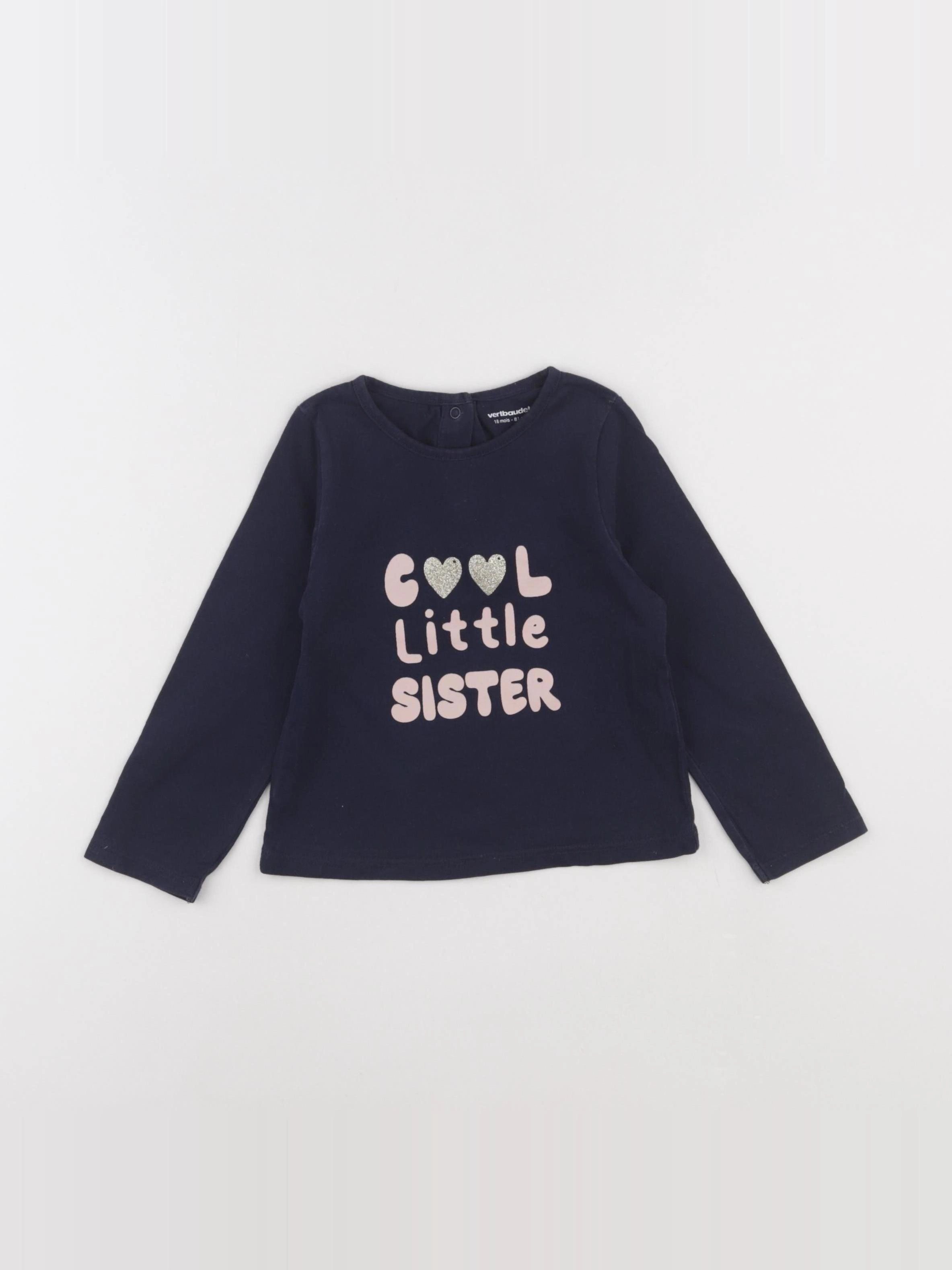 Vertbaudet - tee-shirt bleu - 18 mois