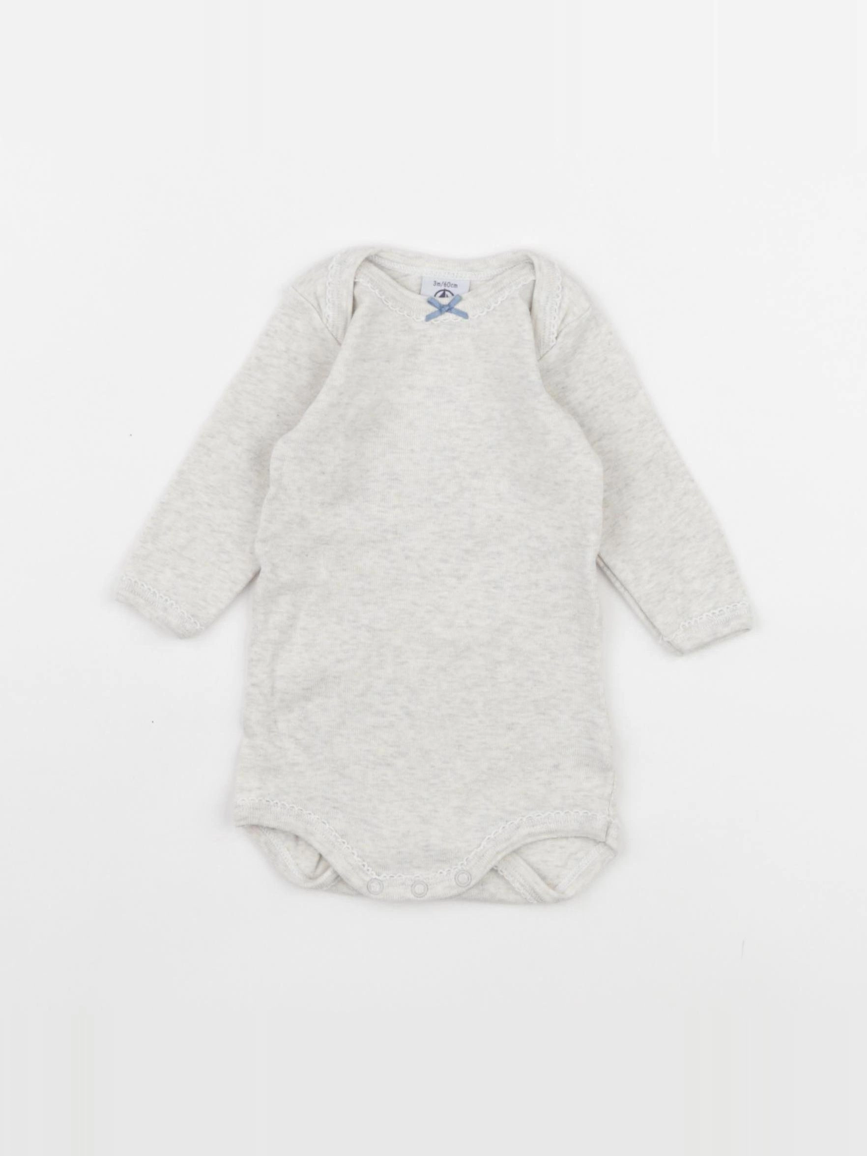 Petit Bateau - body beige - 3 mois